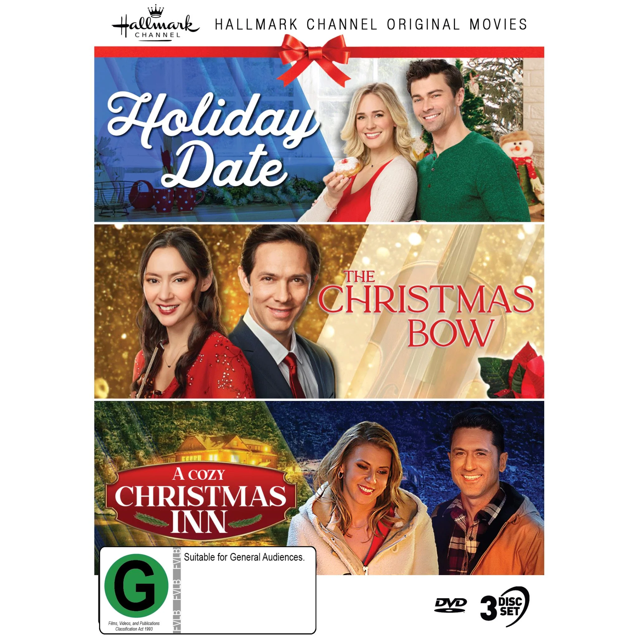 Hallmark Christmas Collection 32 (Holiday Date / The Christmas Bow / A Cozy Christmas Inn)