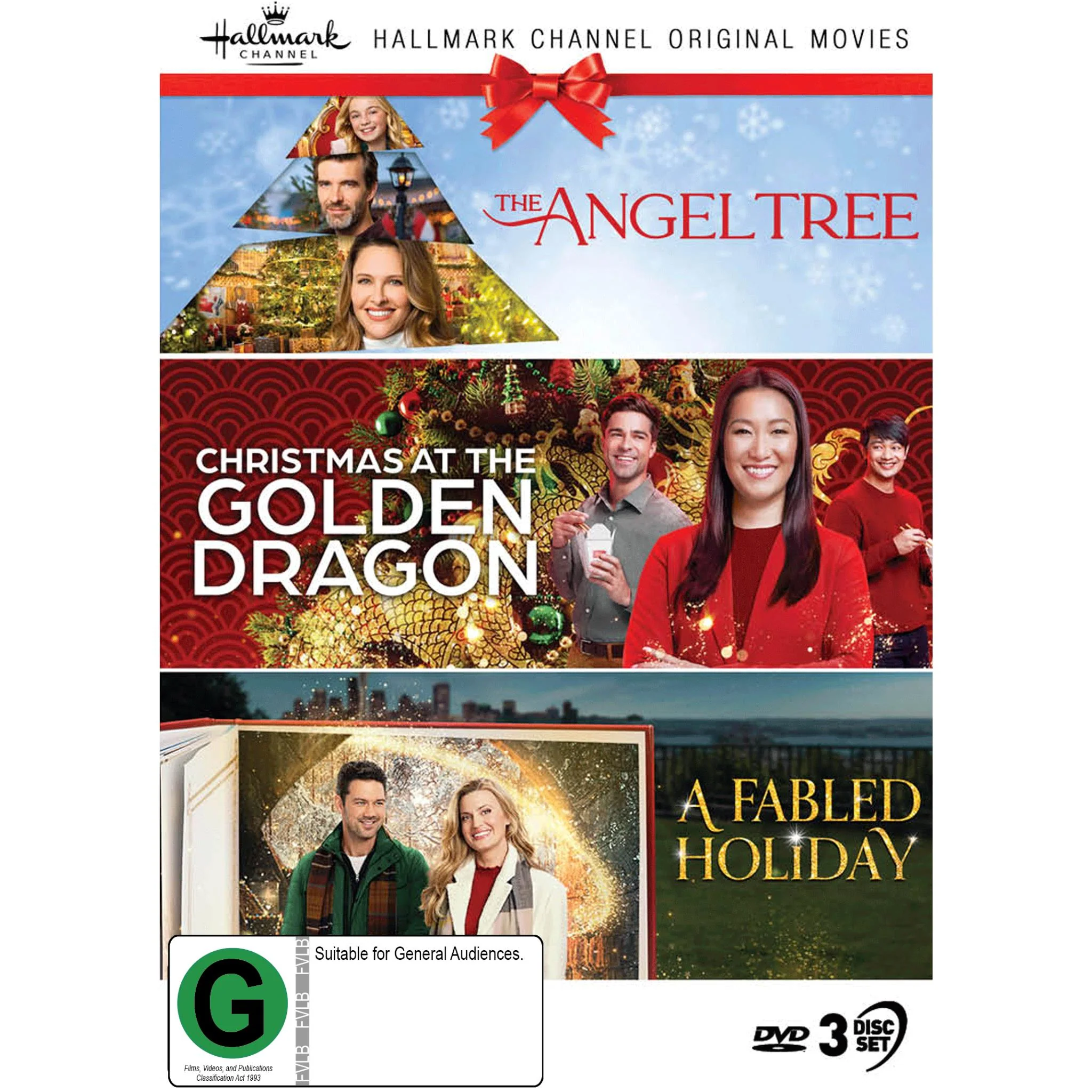 Hallmark Christmas Collection 33 (Angel Tree / Christmas At The Golden Dragon / Fabled Holiday)