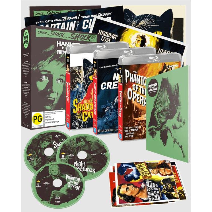 Hammer Horror Vol 2 Collector's Edition - Shadow Of The Cat/Night Creatures/ Phantom Of The Opera - Image 2
