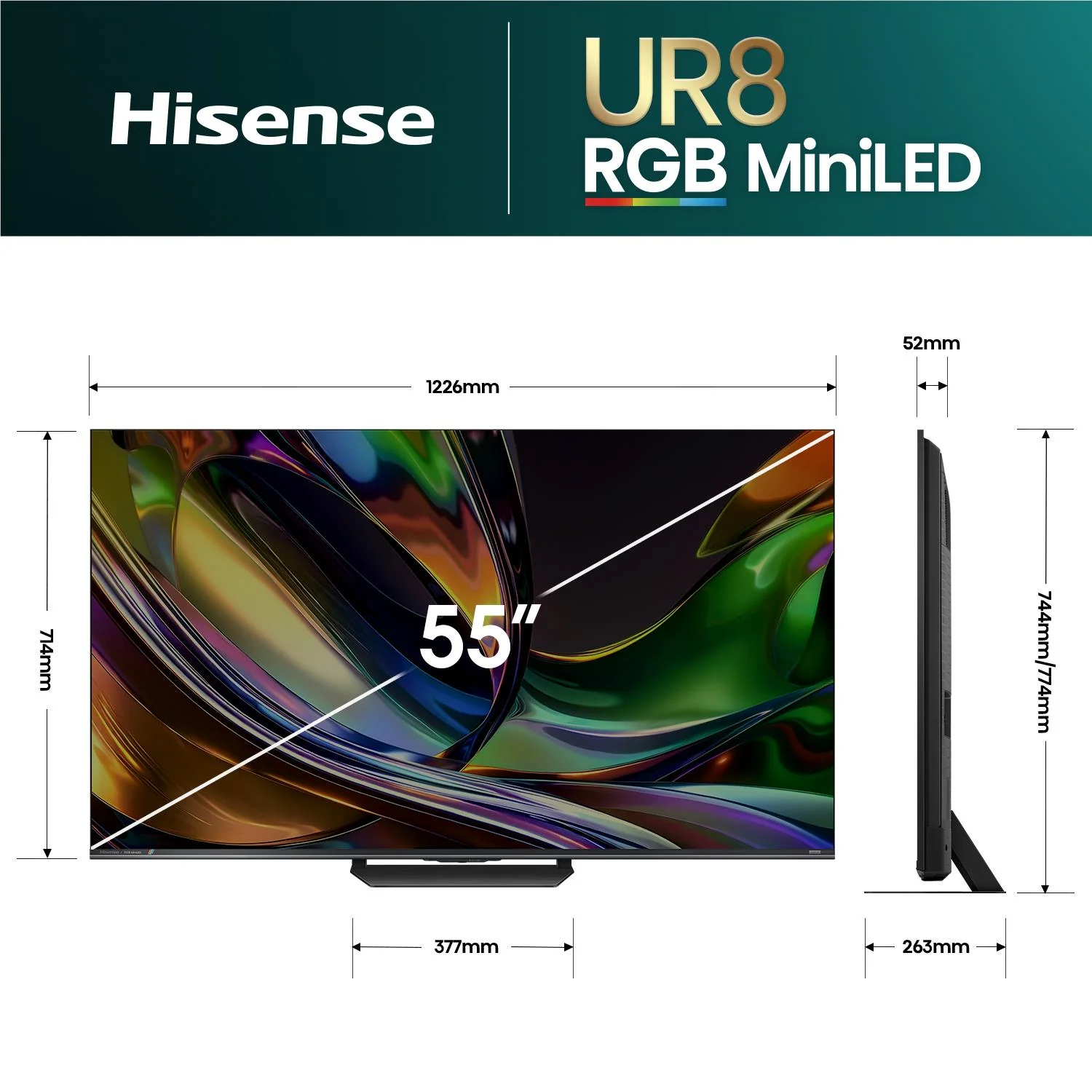 Hisense 55" UR8SNZ ULED 4K UHD RGB Mini-LED Smart TV [2026] - Image 5