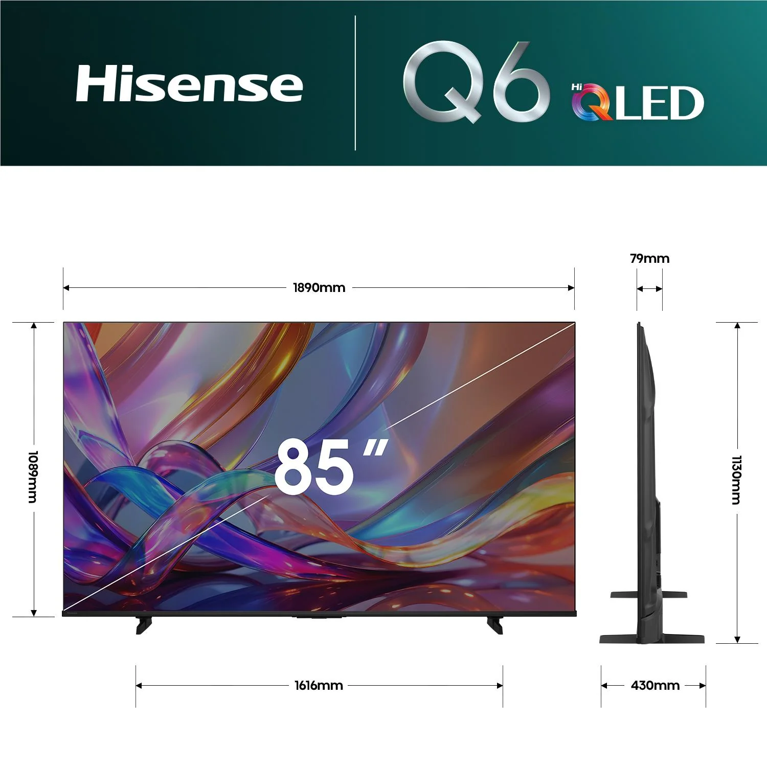 Hisense 85" Q6SNZ 4K Hi-QLED Smart TV [2026] - Image 5