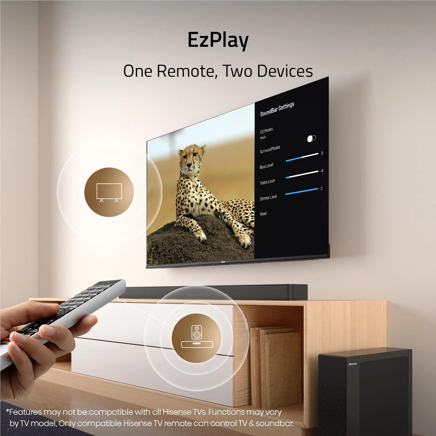 Hisense HS2100 2.1 Channel Soundbar with Wireless Subwoofer - Image 8