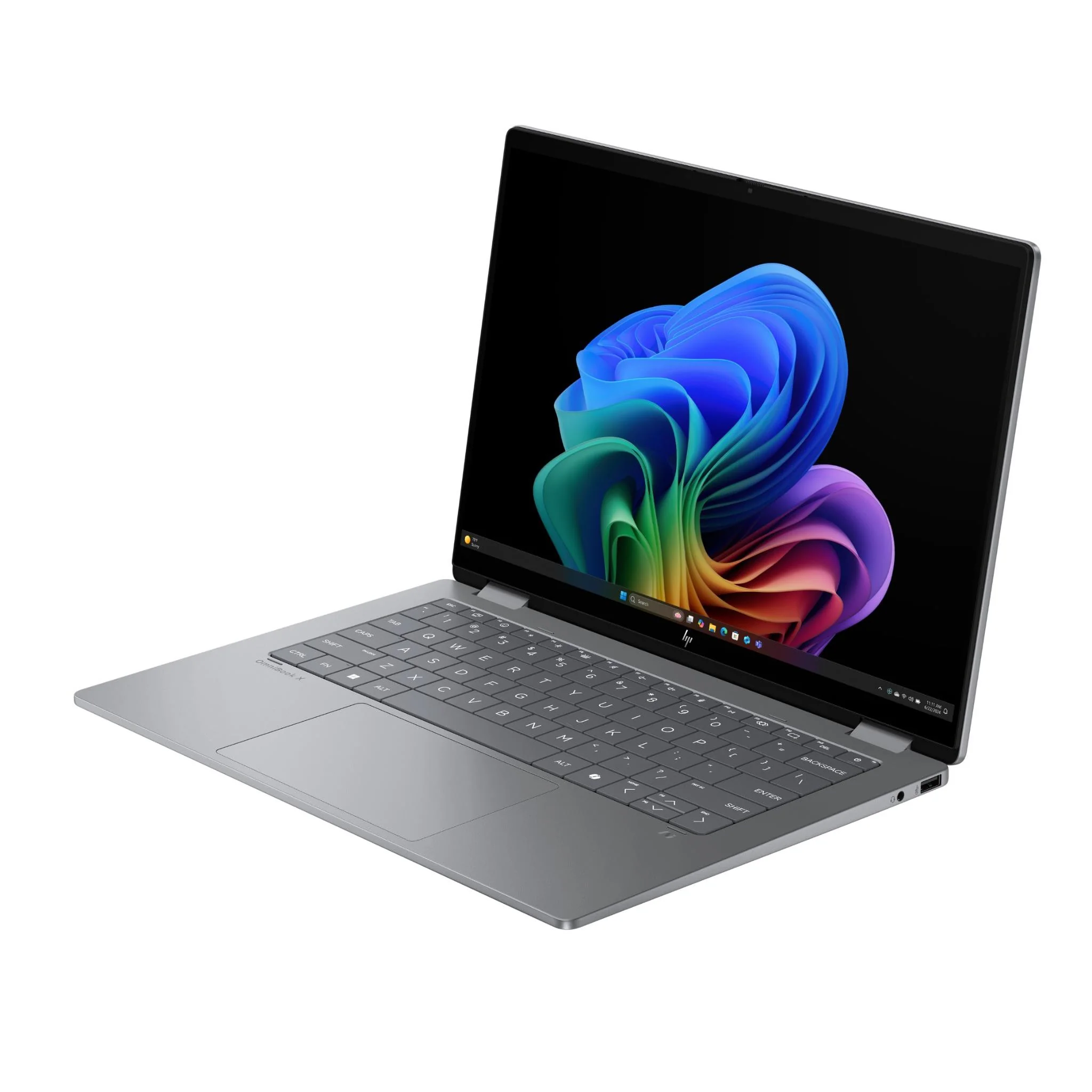 HP OmniBook X Flip WUXGA 2-in-1 Next Gen AI OLED Laptop (Intel Core Ultra 5)[512GB/Silver] - Image 2