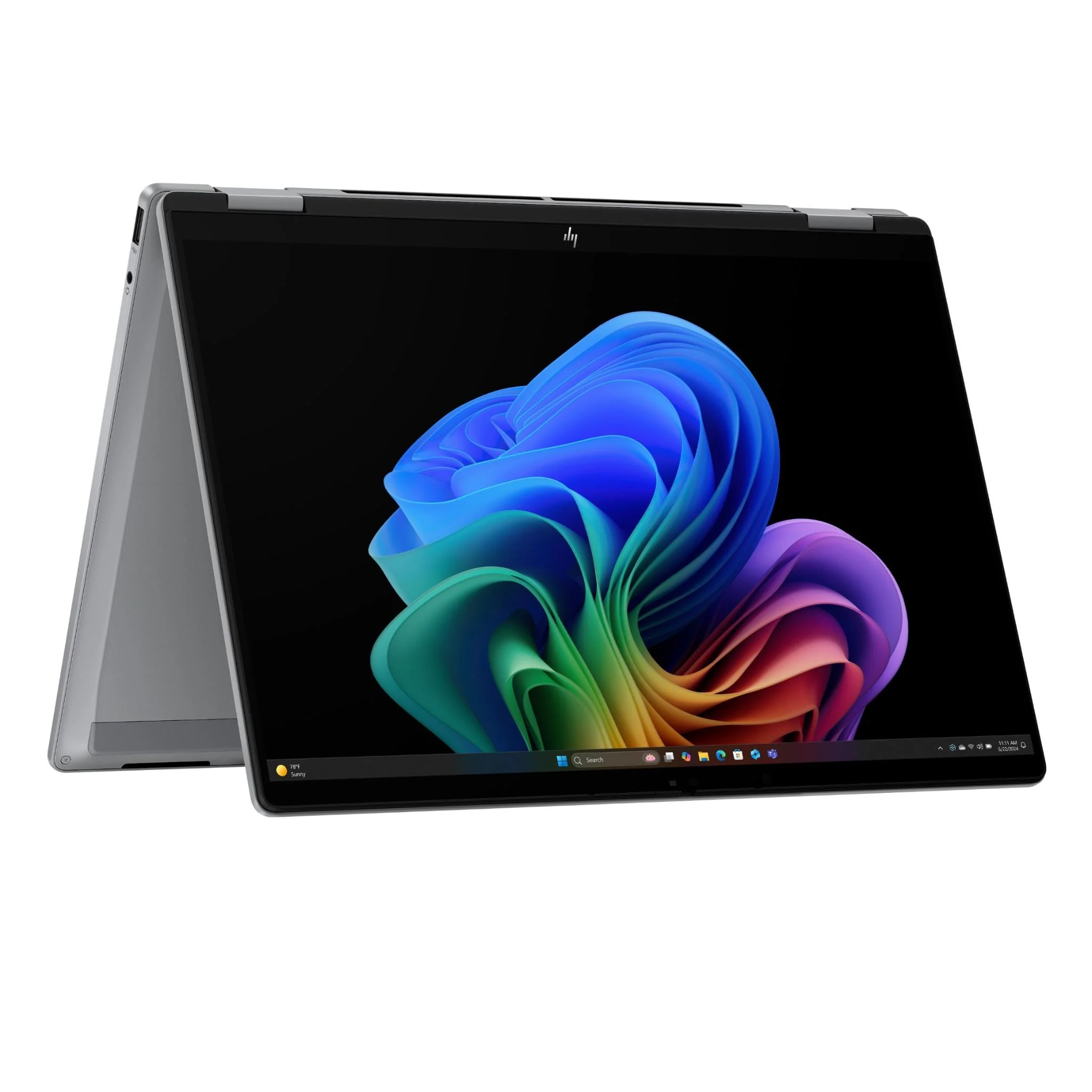 HP OmniBook X Flip WUXGA 2-in-1 Next Gen AI OLED Laptop (Intel Core Ultra 5)[512GB/Silver] - Image 6