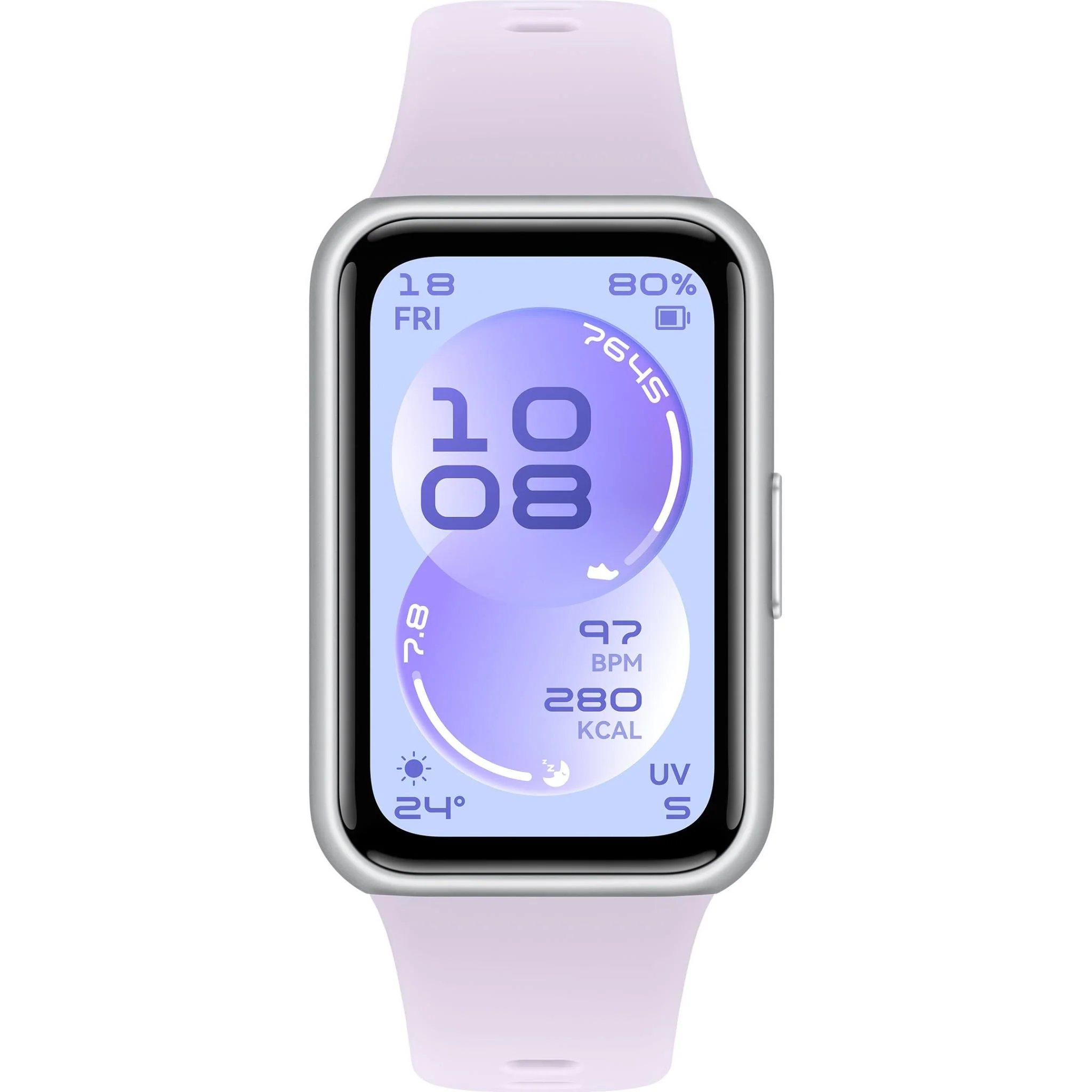 Huawei Band 11 Durable Polymer Case with Fluoroelastomer Strap (Purple) - Image 2