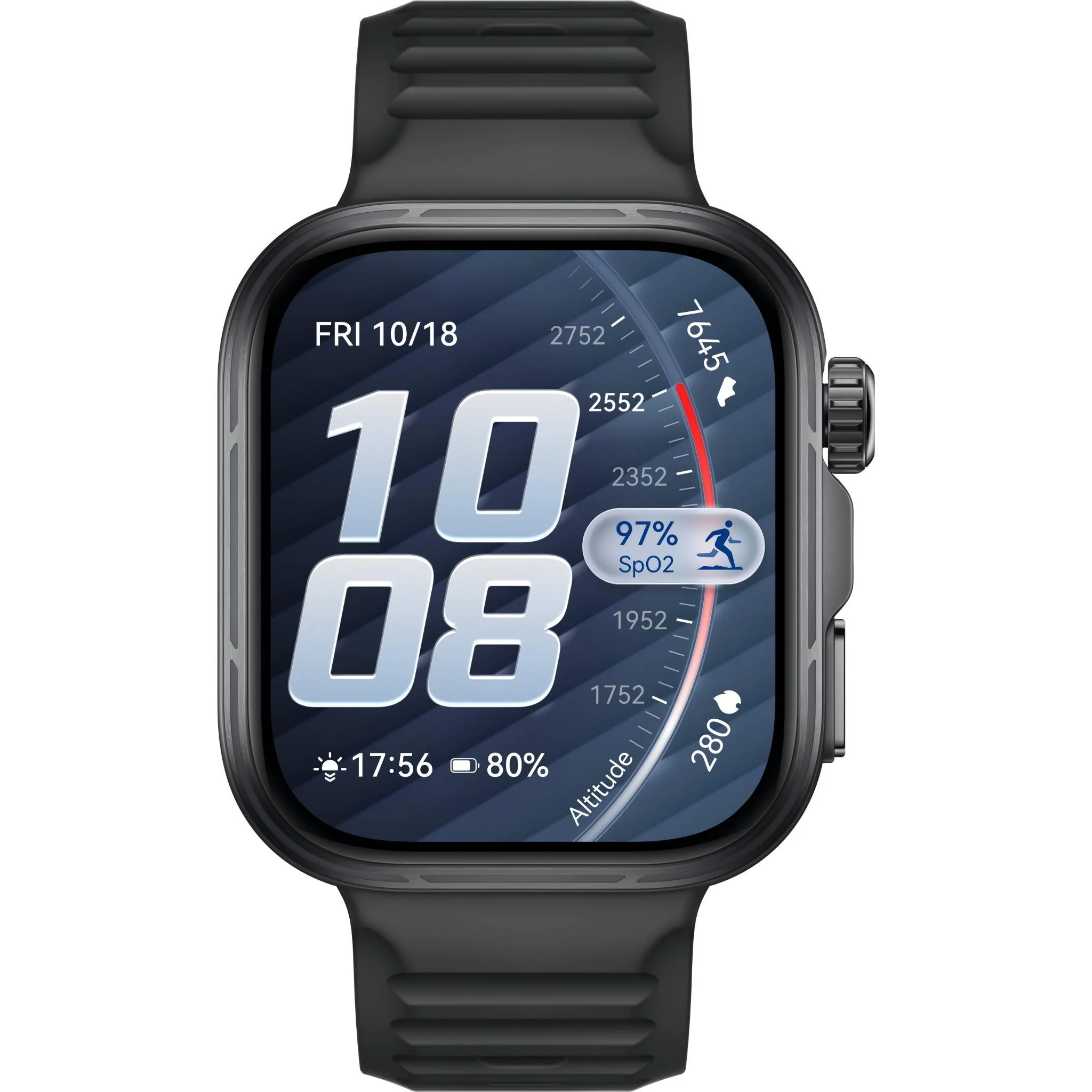 Huawei Watch Fit 5 Pro (Black Fluoroelastomer Strap) - Image 2