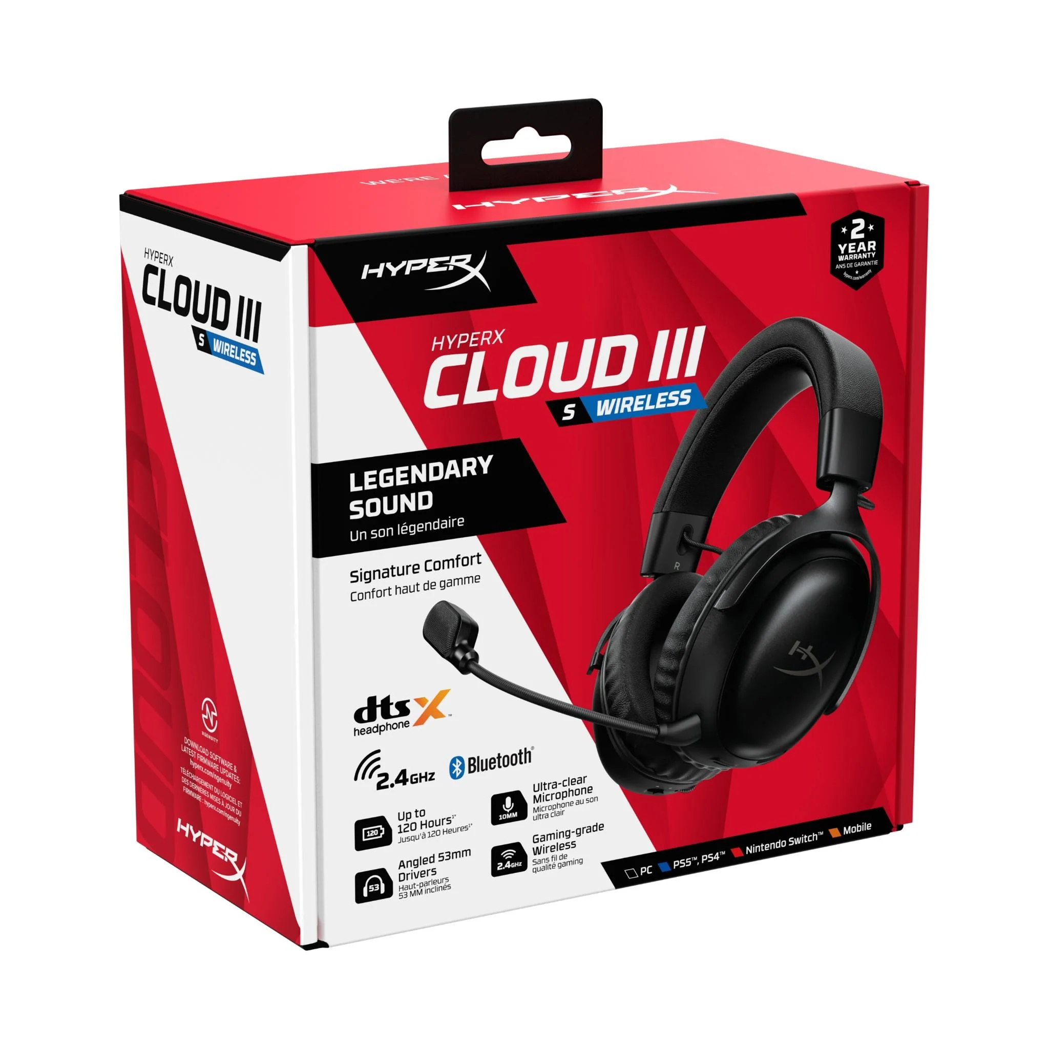 HyperX Cloud III S Wireless Gaming Headset (Black) - Image 9