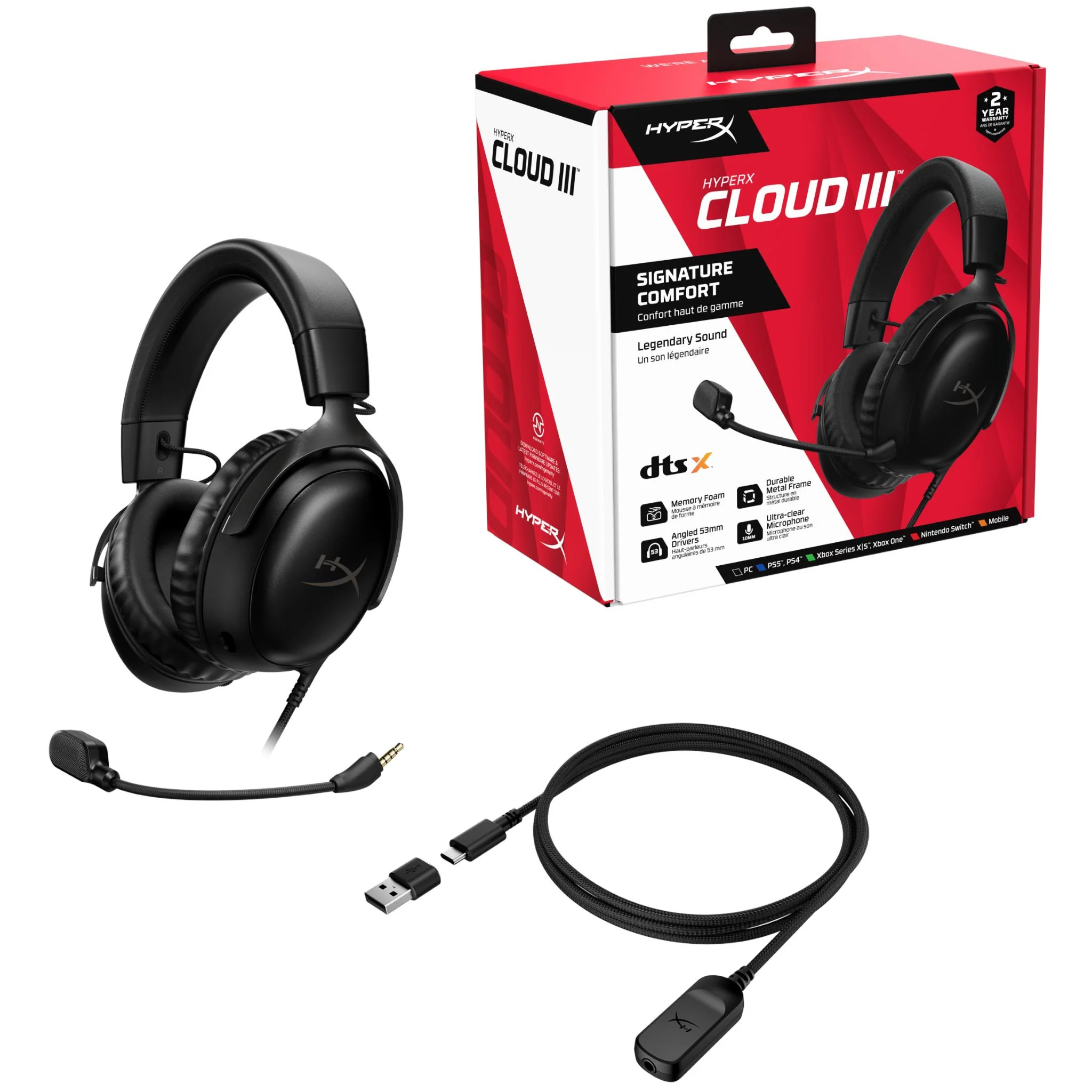 HyperX Cloud III Wired Gaming Headset - Image 8