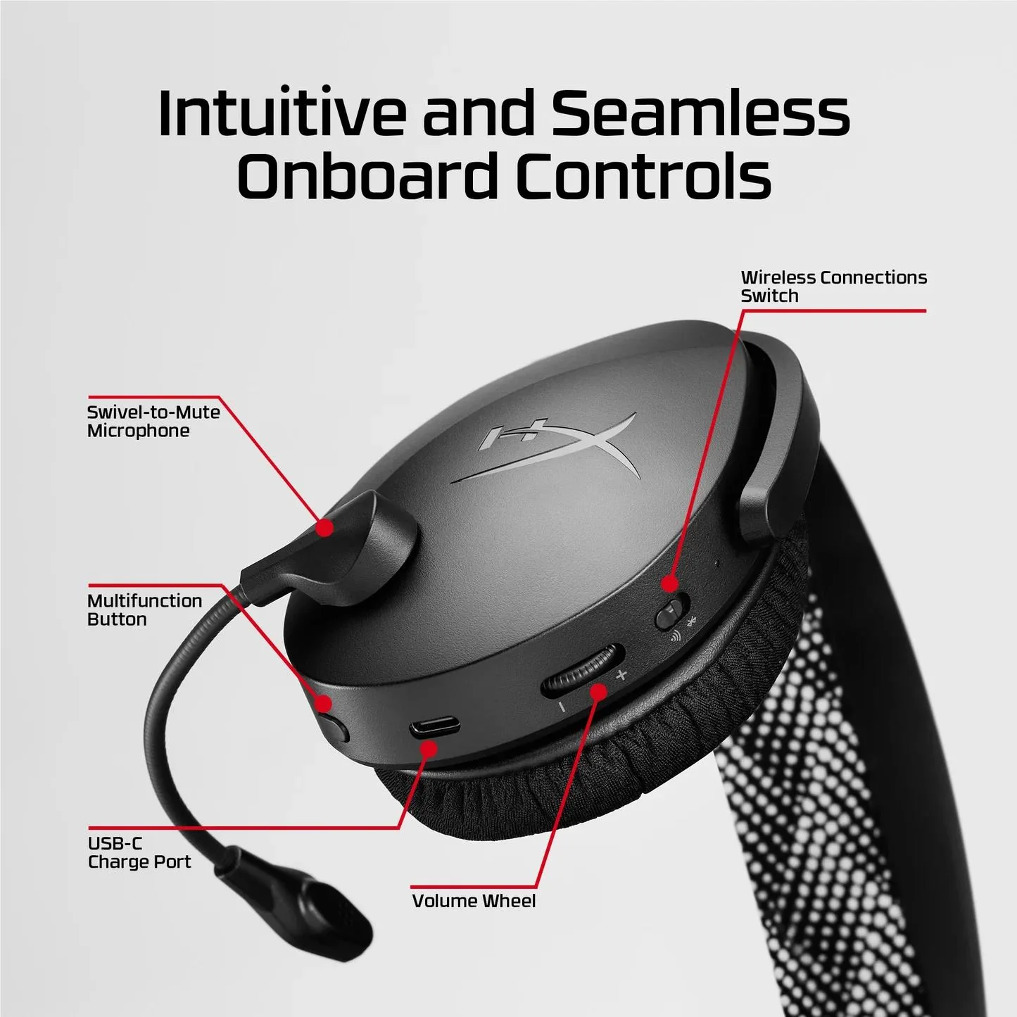 HyperX Cloud Jet Wireless Gaming Headset (Black) - Image 10
