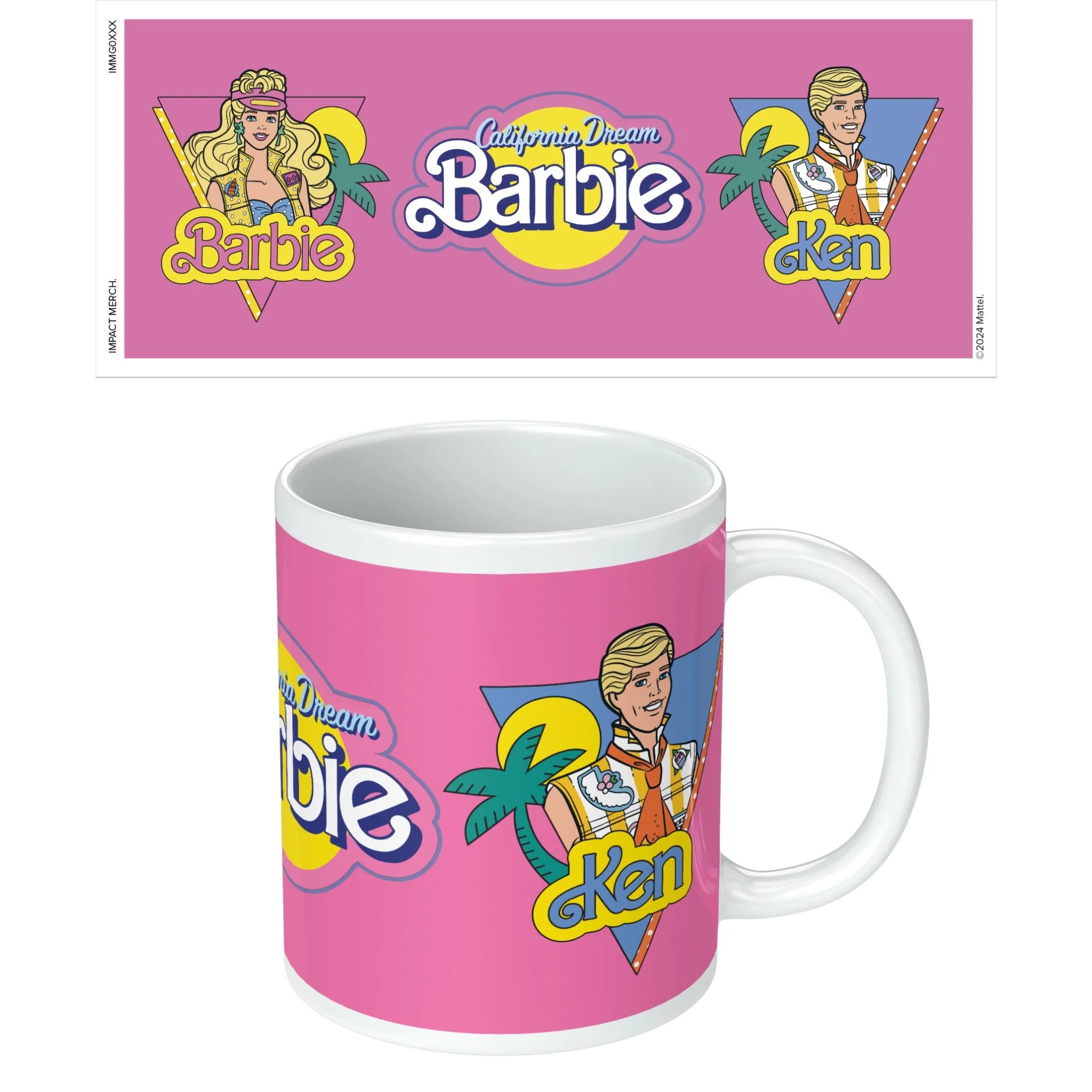 Impact Merch Barbie Mug (Retro Ken & Barbie) - Image 3