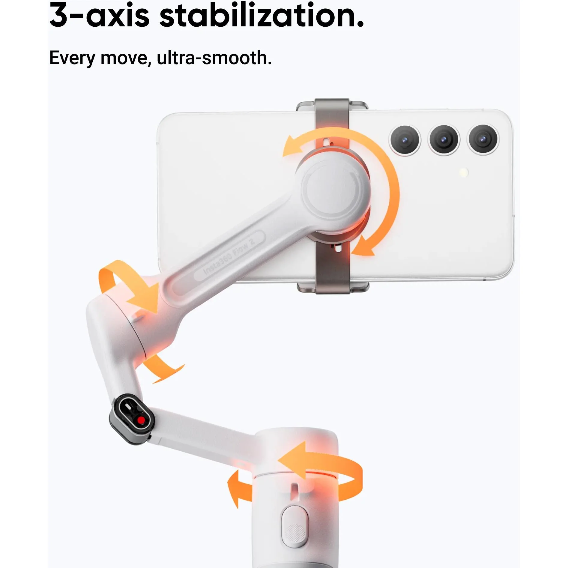 Insta360 Flow 2 Gimbal Standard Bundle (Summit White) - Image 13