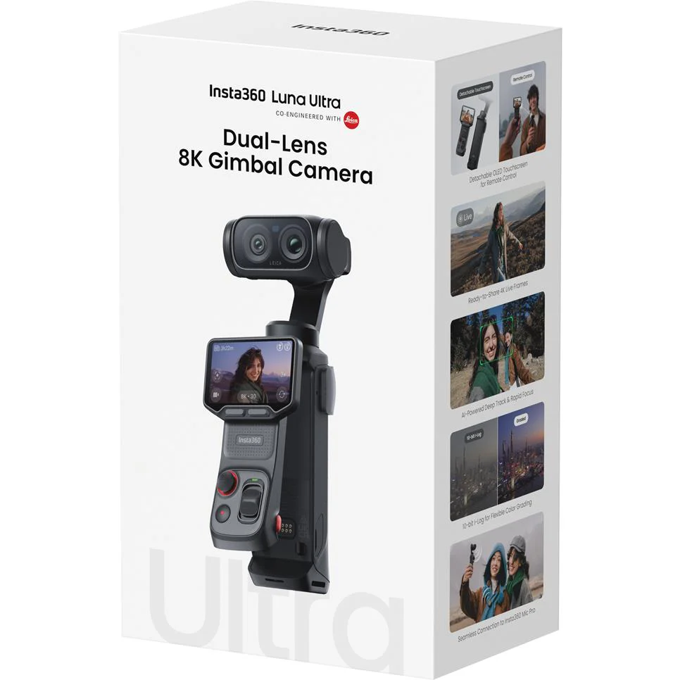Insta360 Luna Ultra Ultra 8K Gimbal Camera Creator Bundle (Cosmic Black) - Image 10