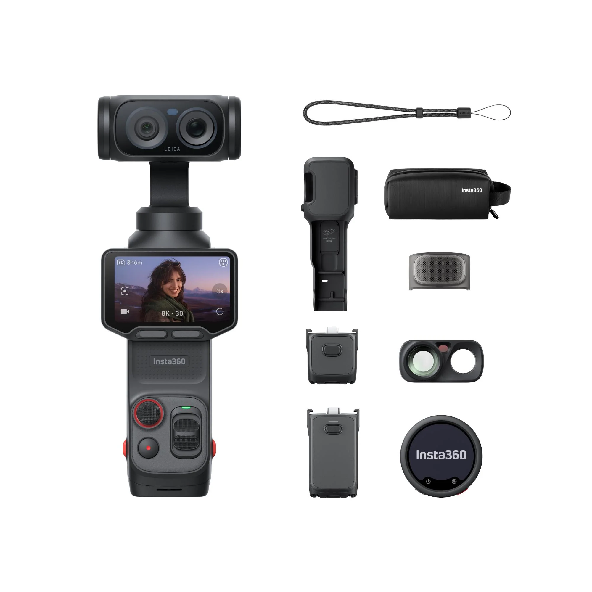 Insta360 Luna Ultra Ultra 8K Gimbal Camera Creator Bundle (Cosmic Black) - Image 6