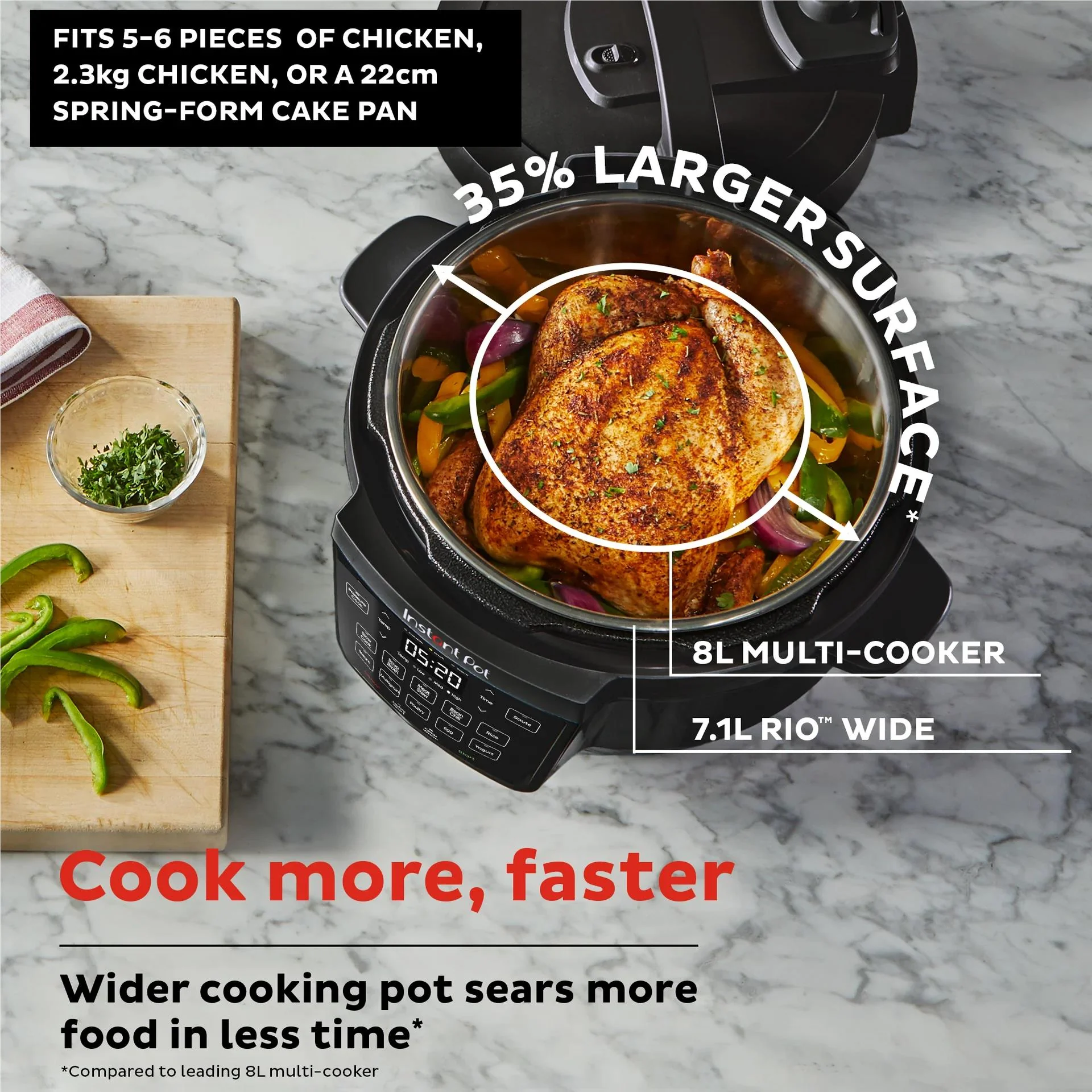 Instant Pot Rio Wide 7.1L Multicooker - Image 4