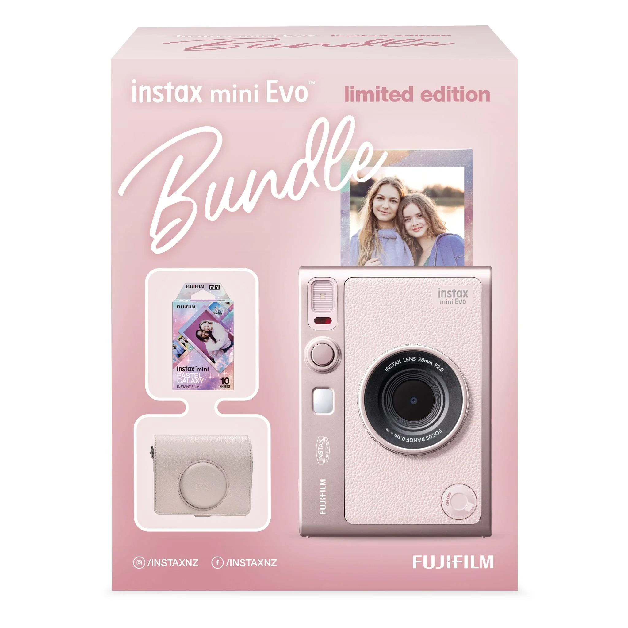 Instax Mini EVO Instant Camera Bundle MY26 (Gentle Rose) - Image 3