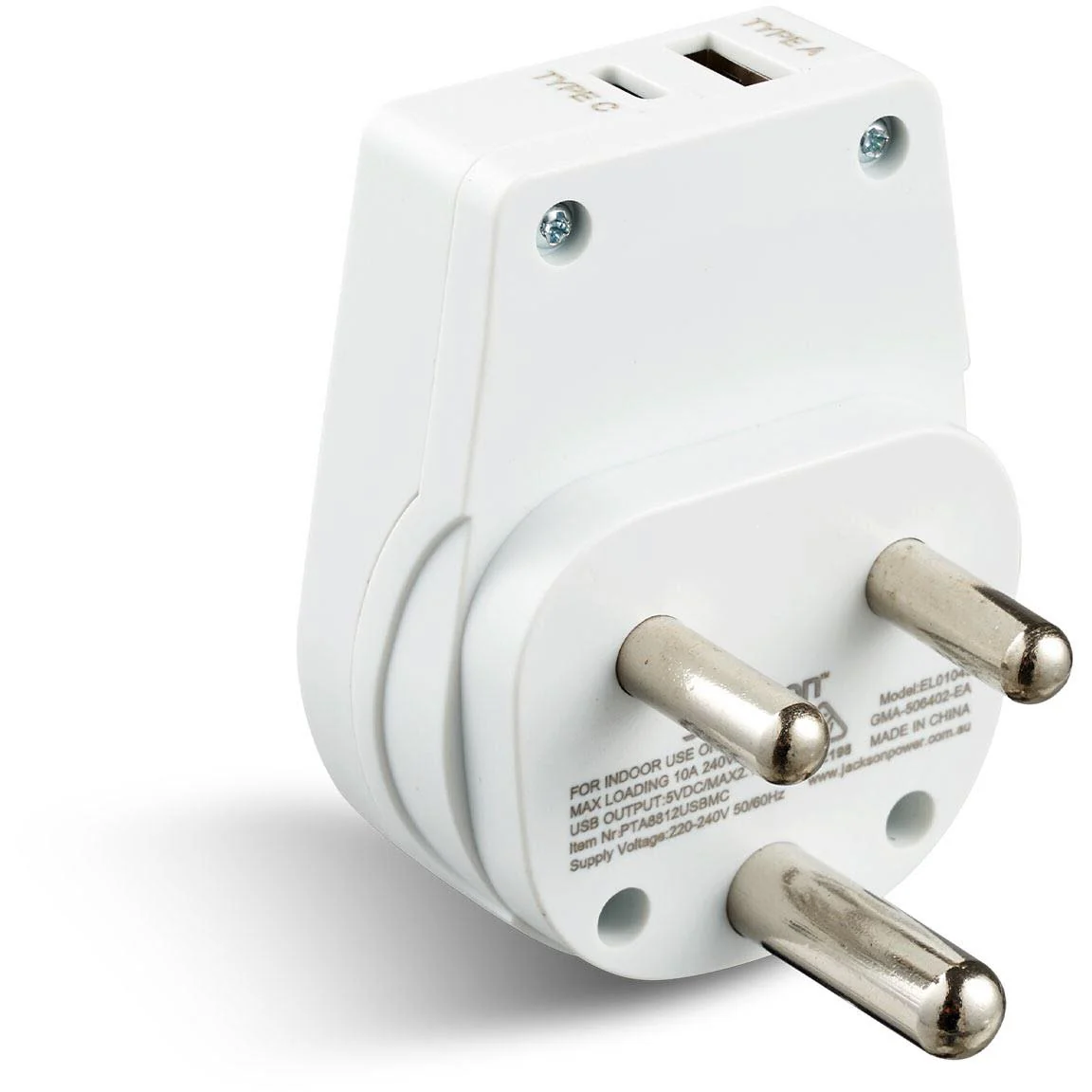 Jackson Outbound Travel Adapter with USB-C (South Africa Slim) - Image 3