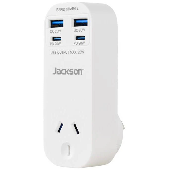 Jackson Rapid Charge PD20W USB-C / USB-A Wall Adaptor