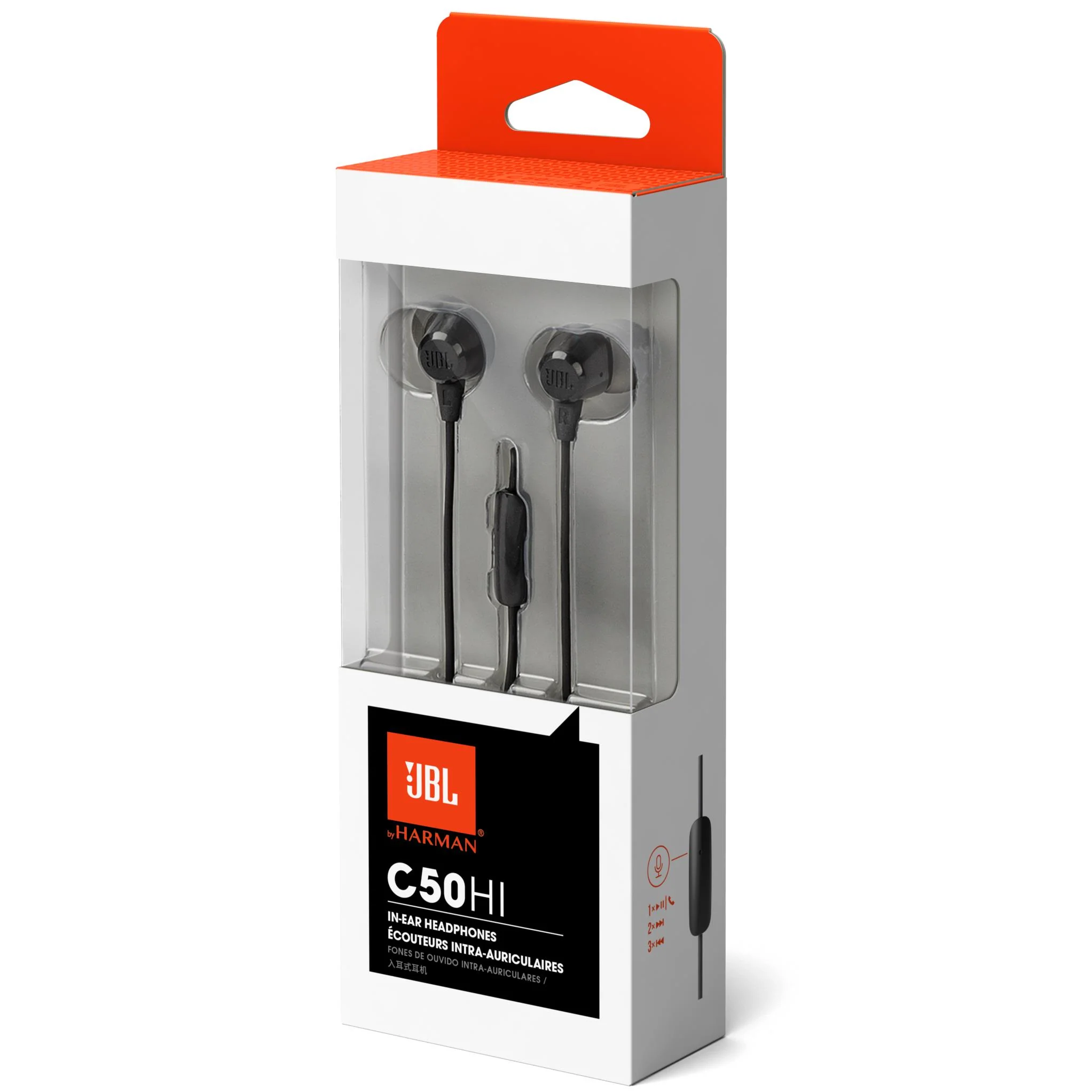 JBL C50HI In-ear Headphones (Black) - Image 4