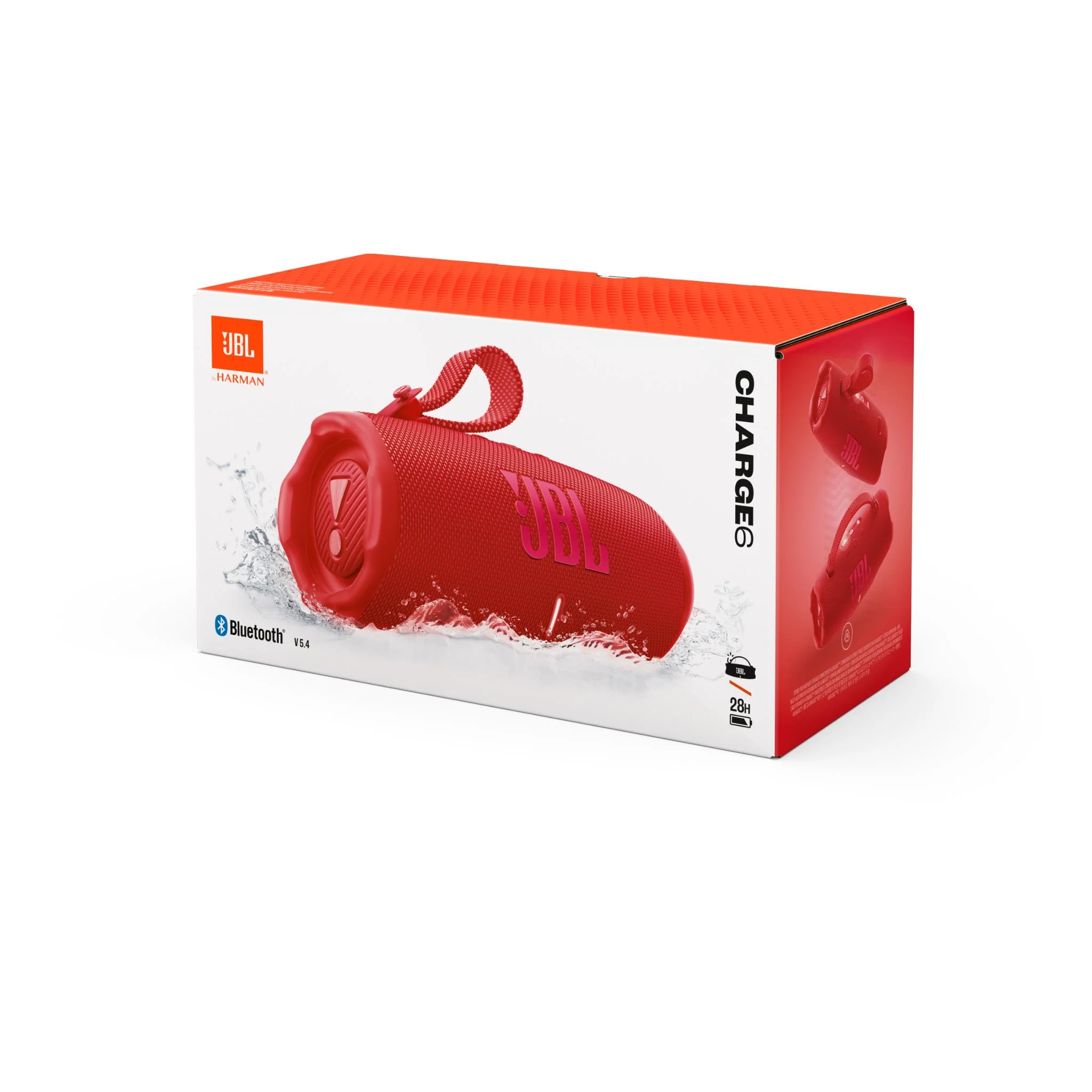 JBL Charge 6 Portable Bluetooth Speaker (Red) - Image 9