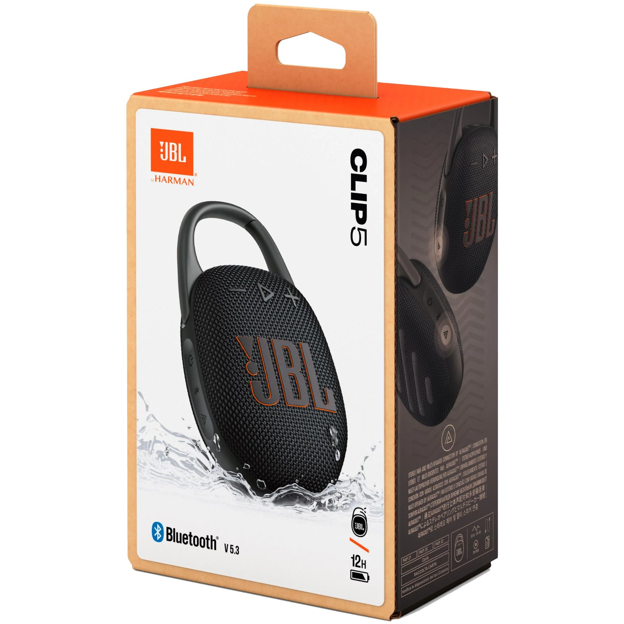 JBL Clip 5 Ultra-portable Bluetooth Speaker (Black) - Image 3