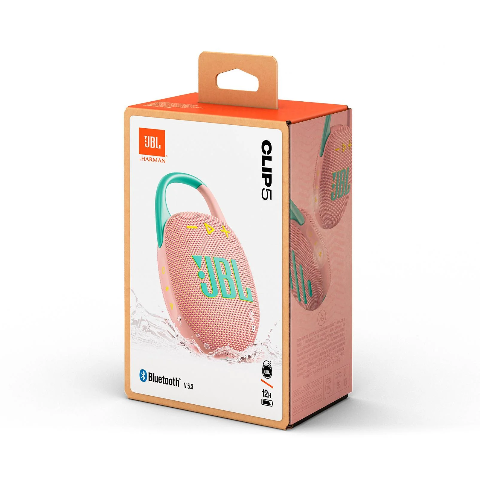 JBL Clip 5 Ultra-portable Bluetooth Speaker (Pink) - Image 7