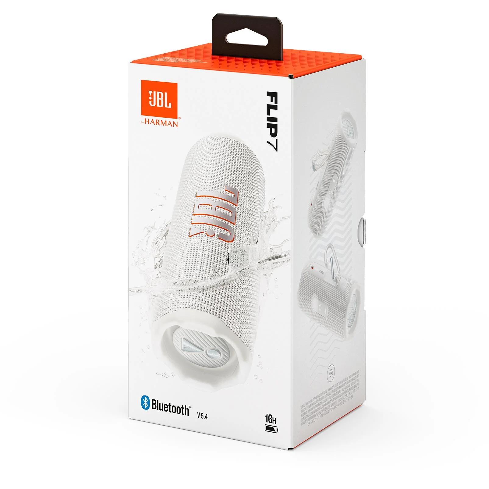JBL Flip 7 Portable Bluetooth Speaker (White) - Image 10