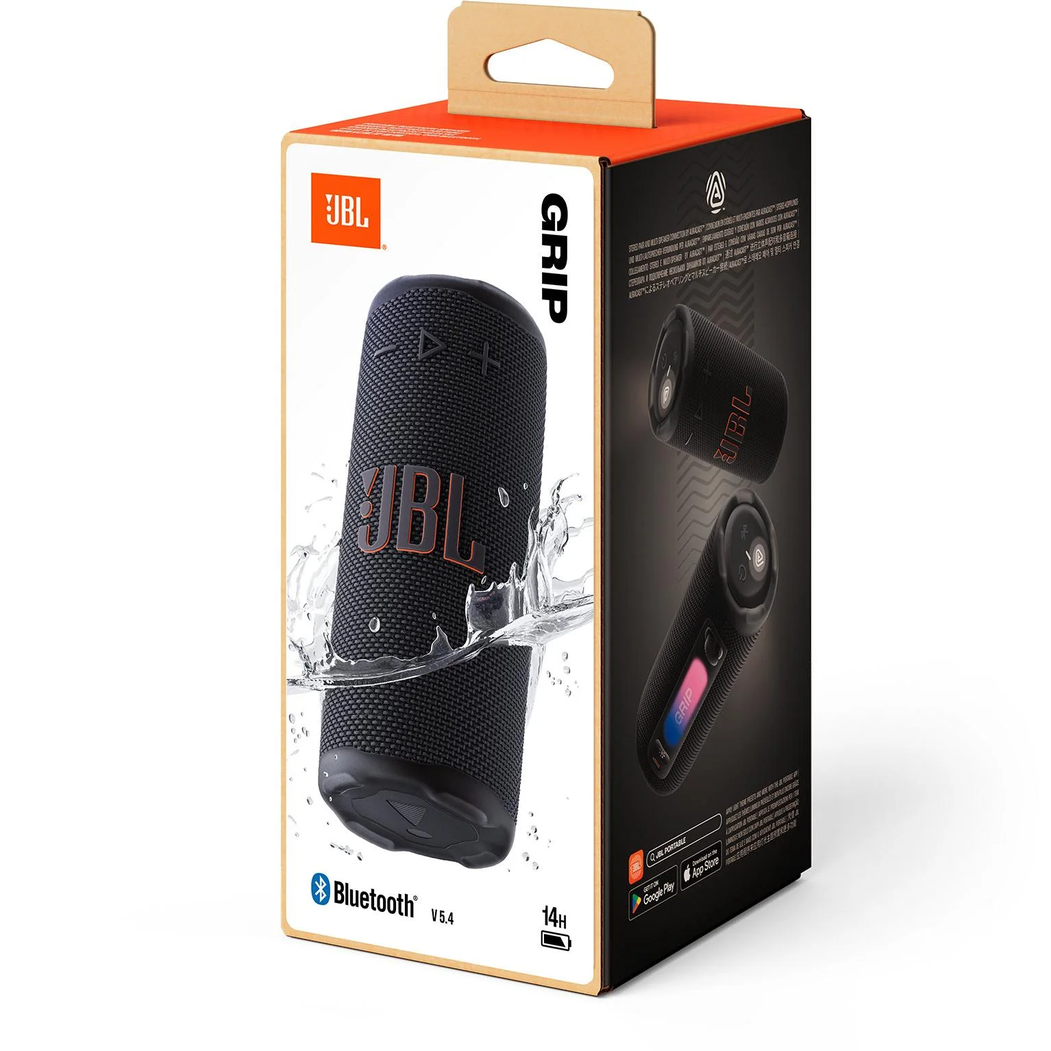 JBL Grip Compact Portable Speaker with Ambient Light (Black) - Image 9