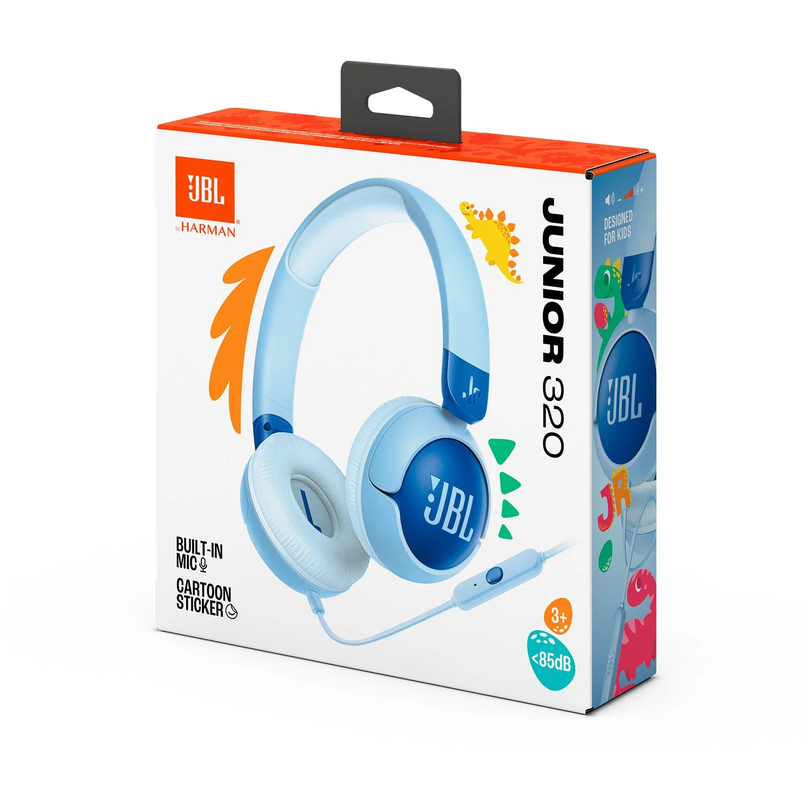 JBL JR320 Wired On-Ear Kids Headphones (Blue) - Image 7