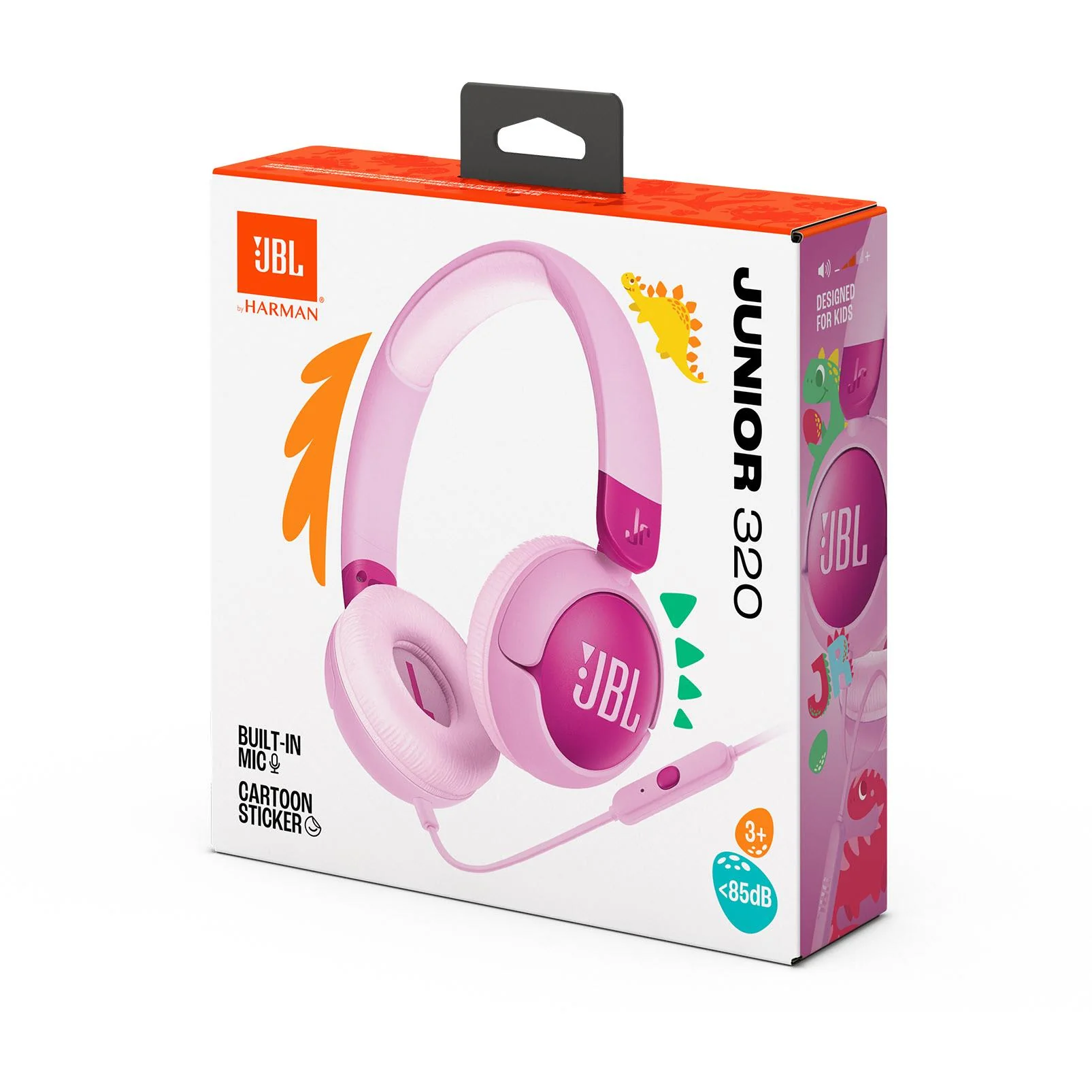 JBL JR320 Wired On-Ear Kids Headphones (Purple) - Image 7