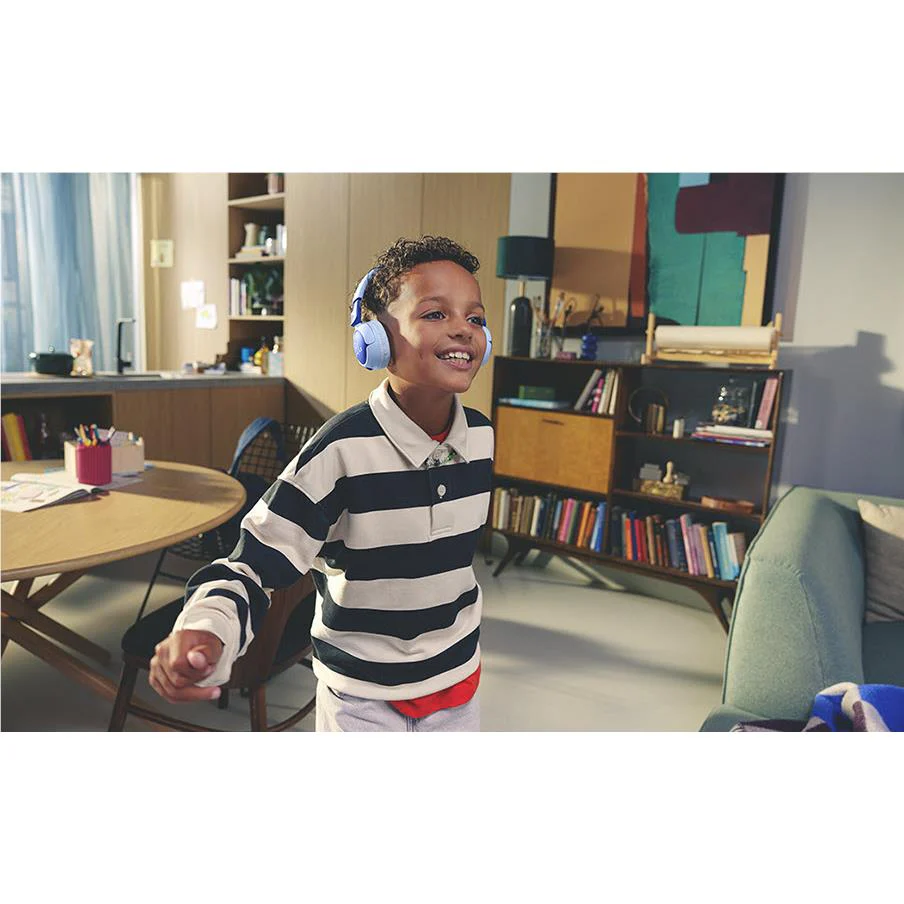 JBL JR320BT Wireless On-Ear Kids Headphones (Blue) - Image 8