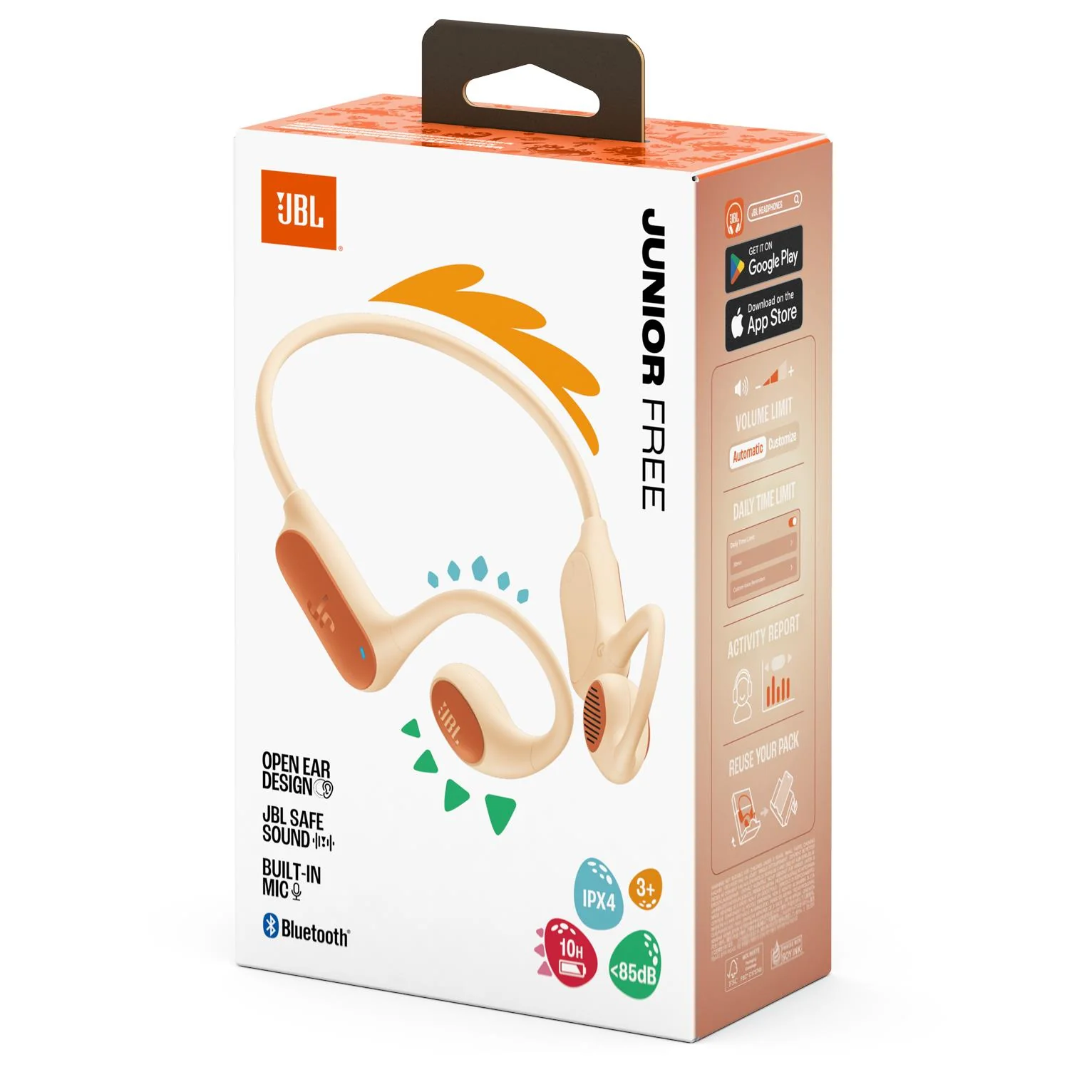 JBL Junior Free Open Ear Junior Headphones (Peach) - Image 7