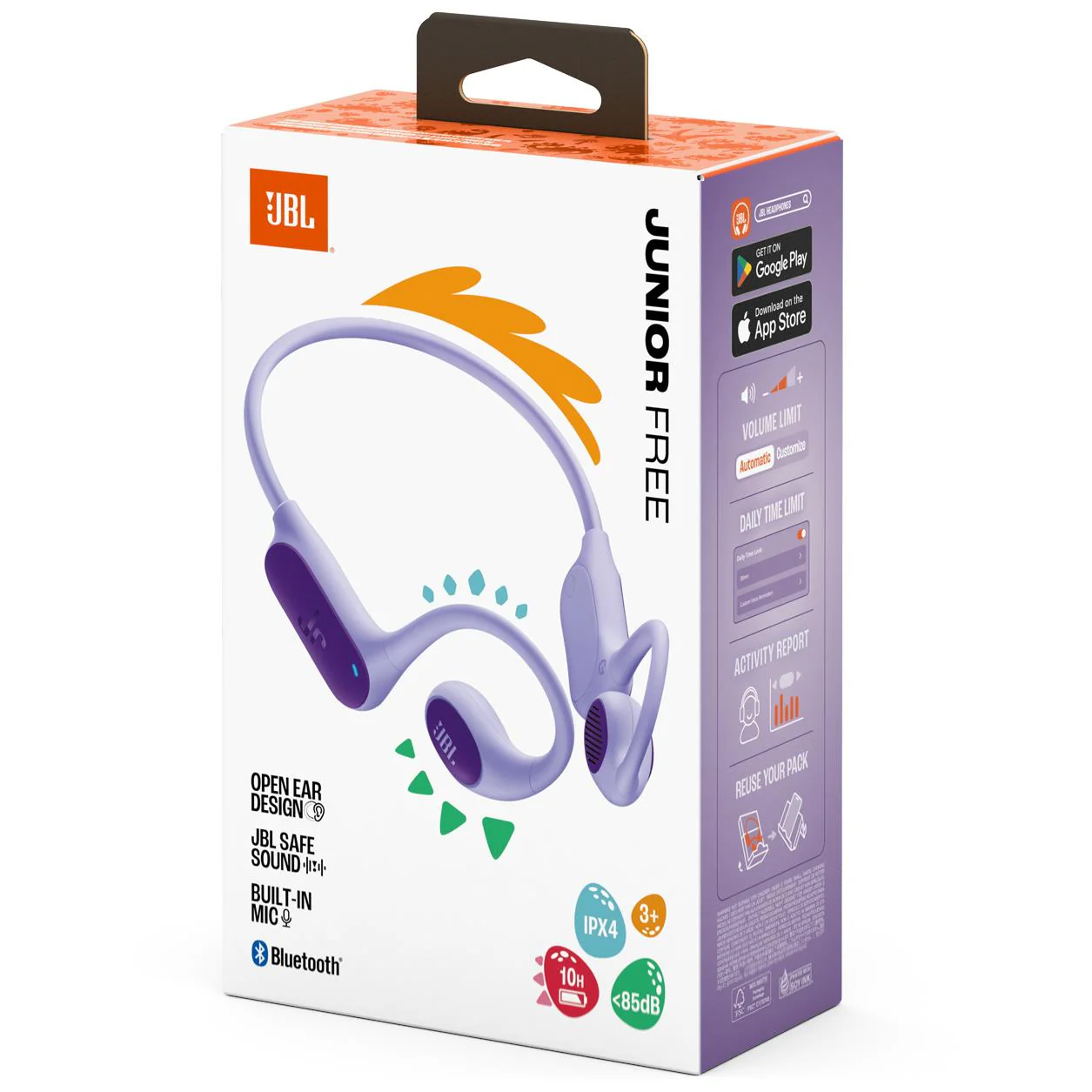 JBL Junior Free Open Ear Junior Headphones (Purple) - Image 7