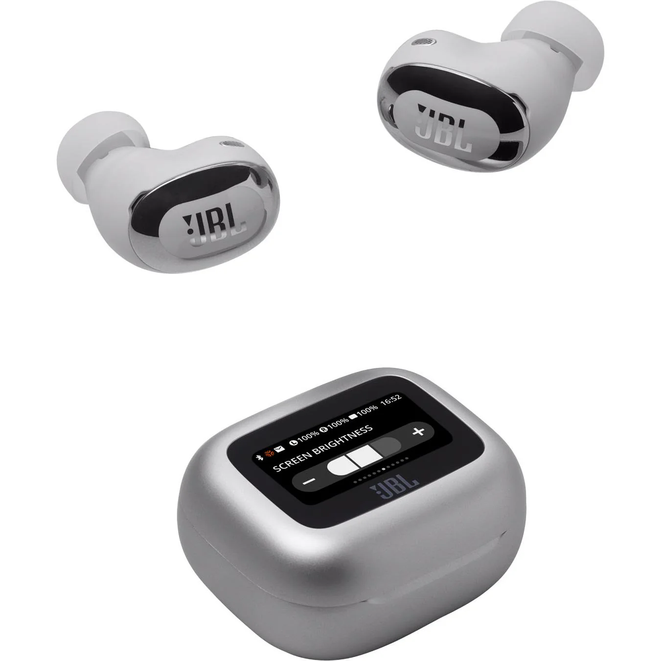 JBL Live Buds 3 TWS Noise Cancelling In-Ear Headphones (Silver) - Image 8