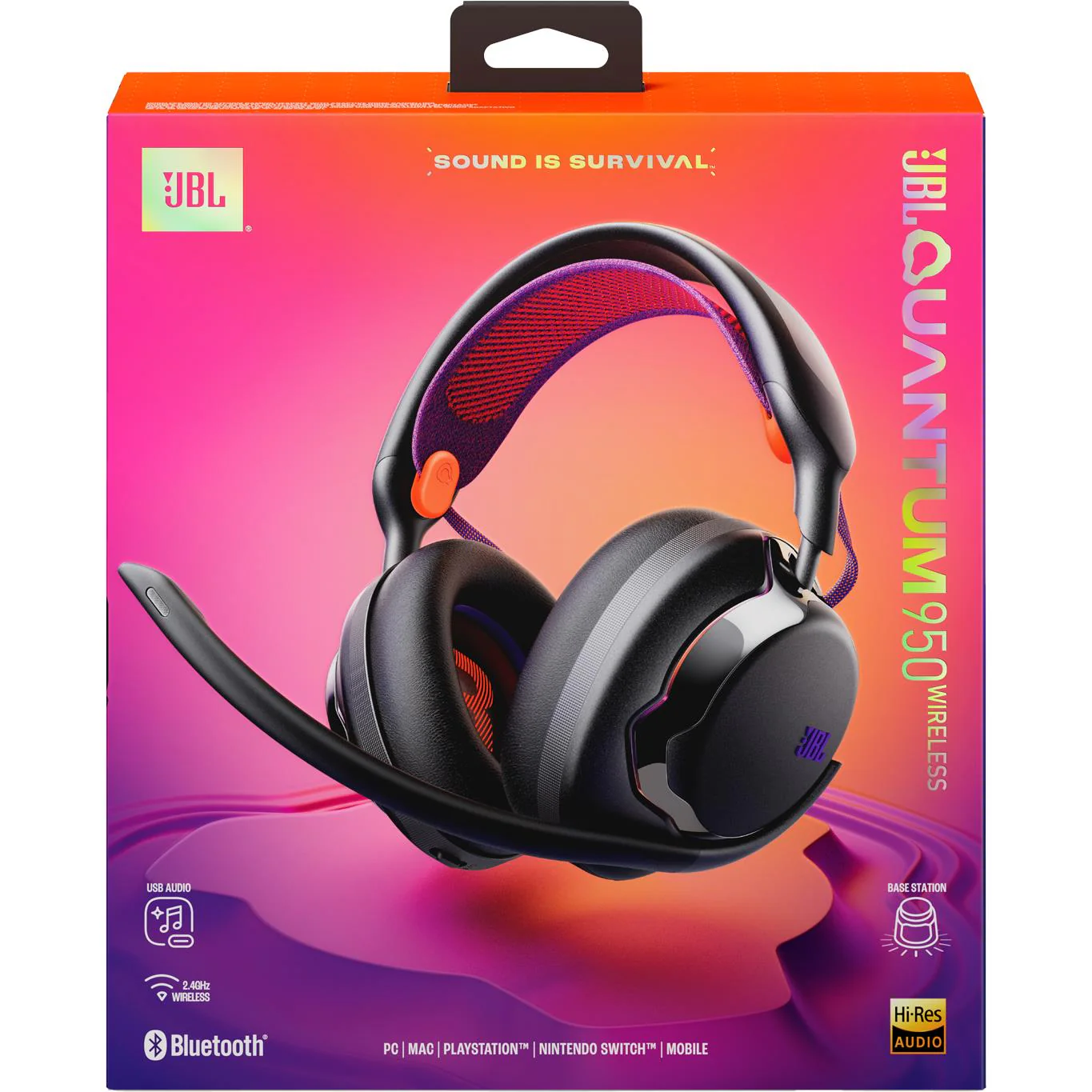 JBL Quantum 950 Gaming Wireless Over-Ear Headset (Black) - Image 8