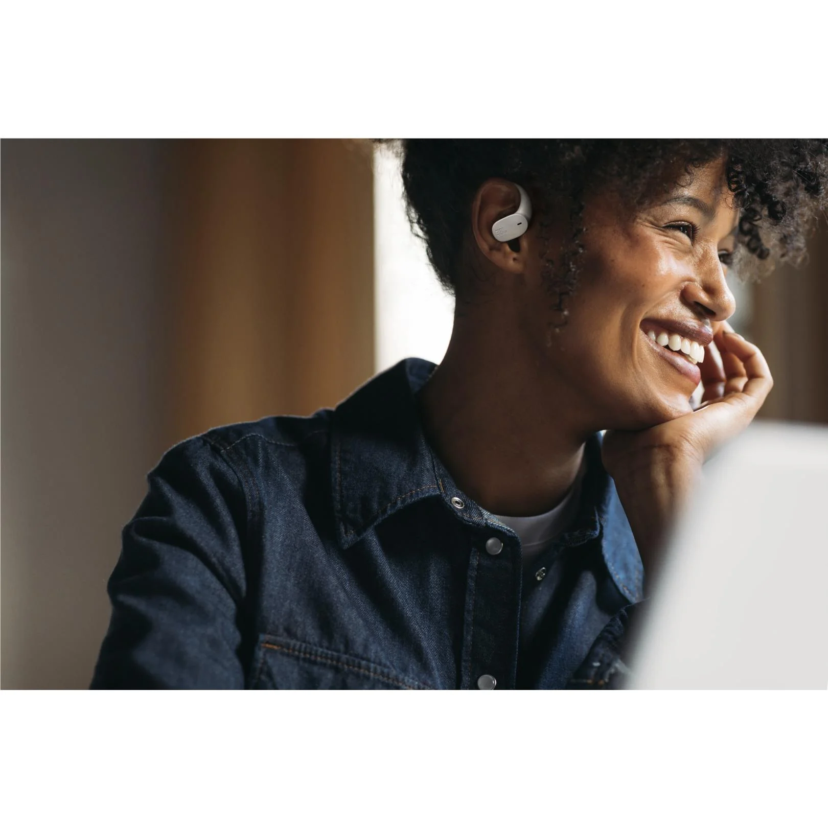 JBL Sense Lite True Wireless Open-Ear Headphones (White) - Image 10