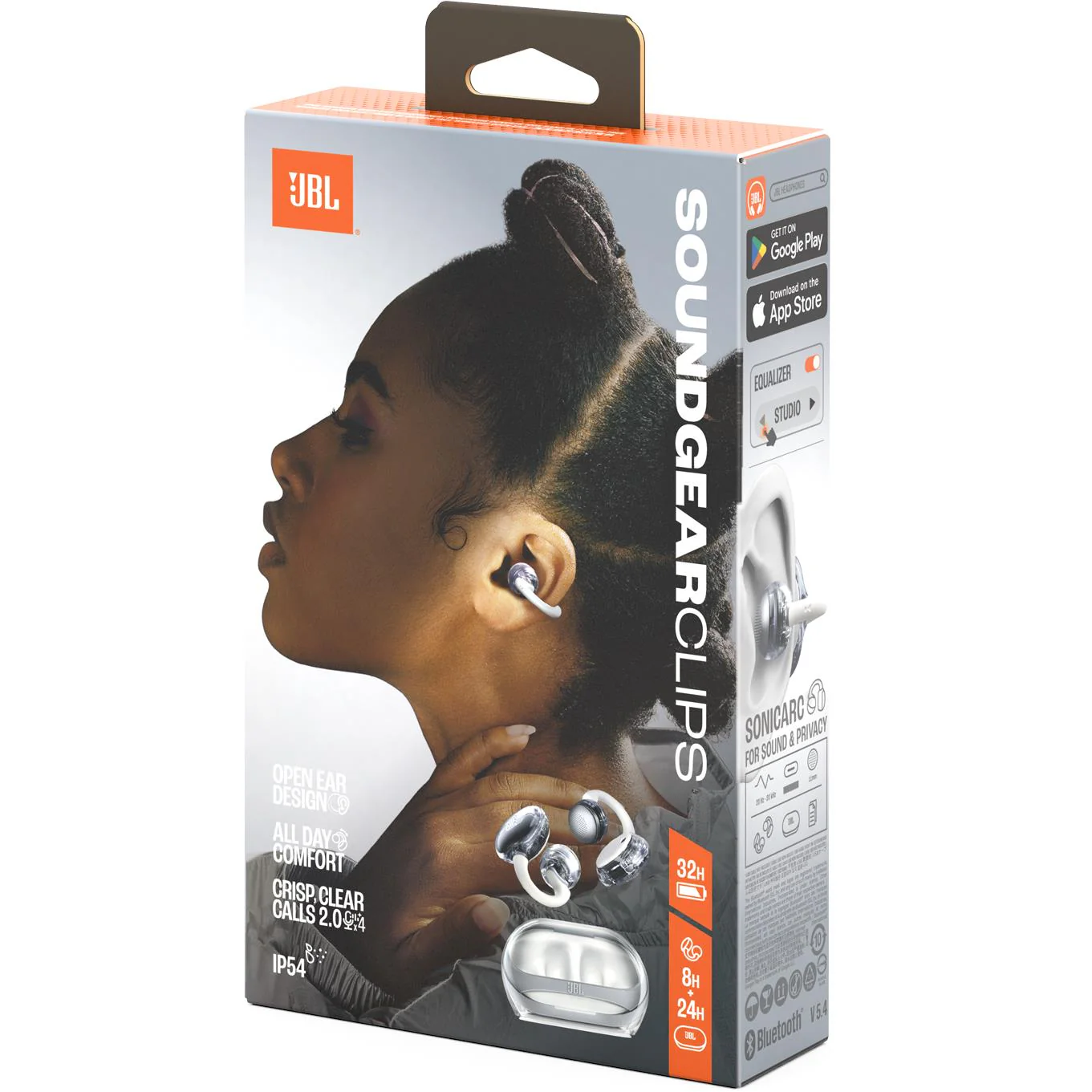 JBL SoundGear Clips TWS Open Ear Buds (Ghost White) - Image 11