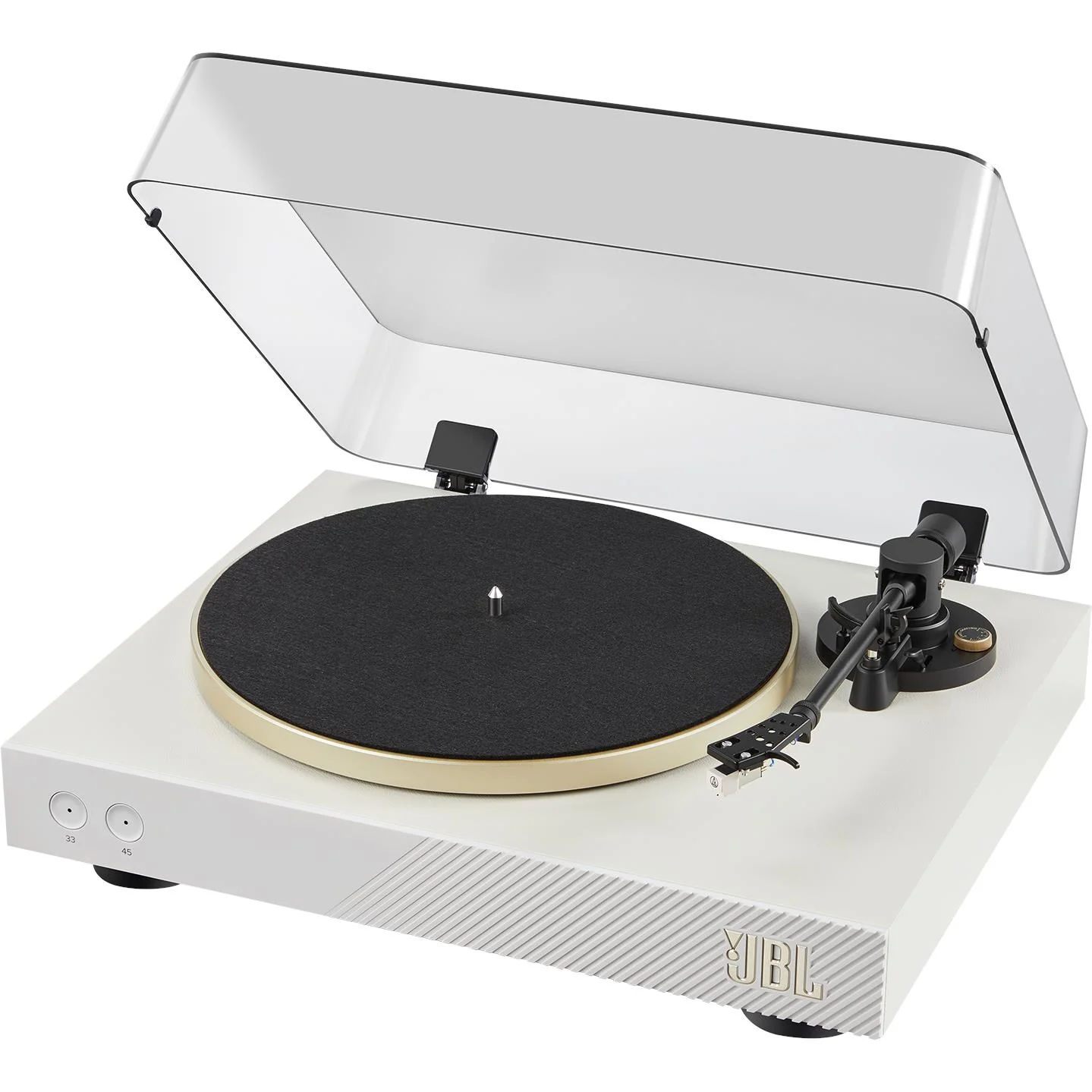 JBL Spinner BT Bluetooth Turntable (White/Gold)