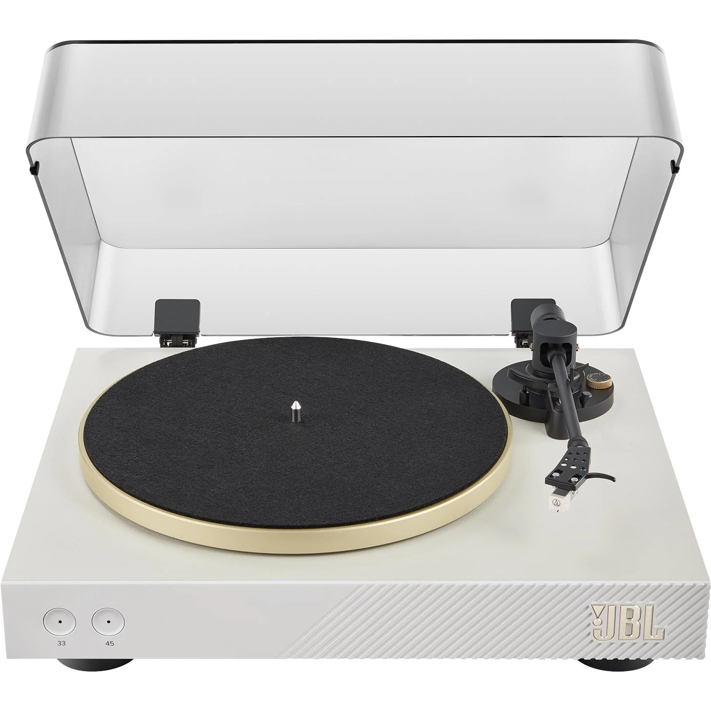 JBL Spinner BT Bluetooth Turntable (White/Gold) - Image 2