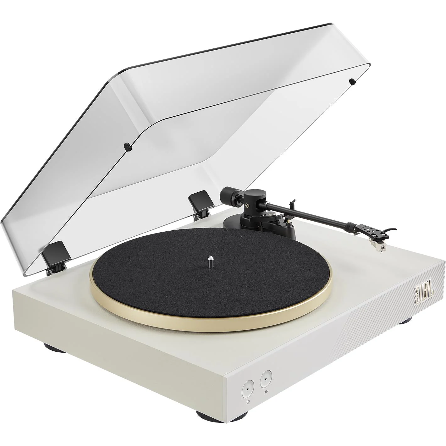 JBL Spinner BT Bluetooth Turntable (White/Gold) - Image 4