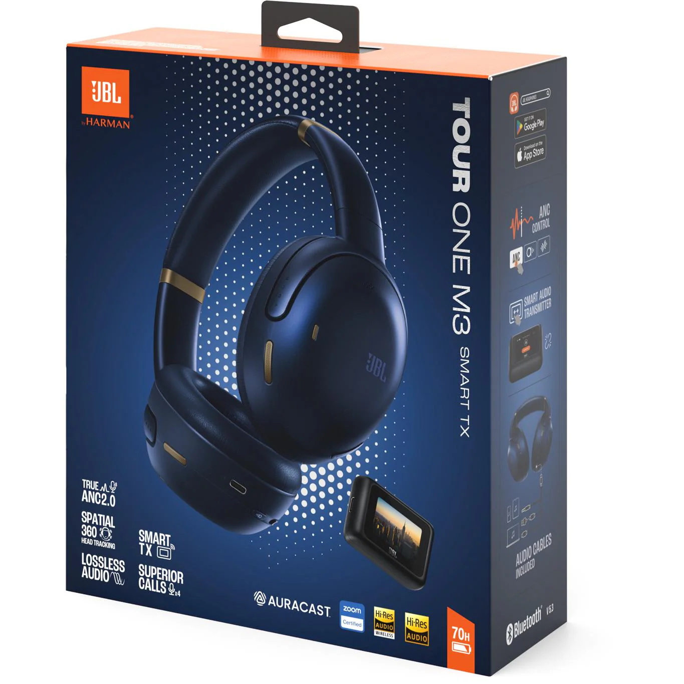 JBL Tour One M3 Smart Tx Wireless Over-ear NC Headphones (Blue) - Image 9