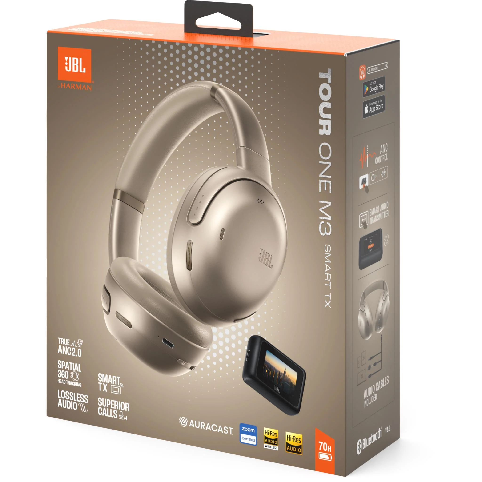 JBL Tour One M3 Smart Tx Wireless Over-ear NC Headphones (Mocha) - Image 14