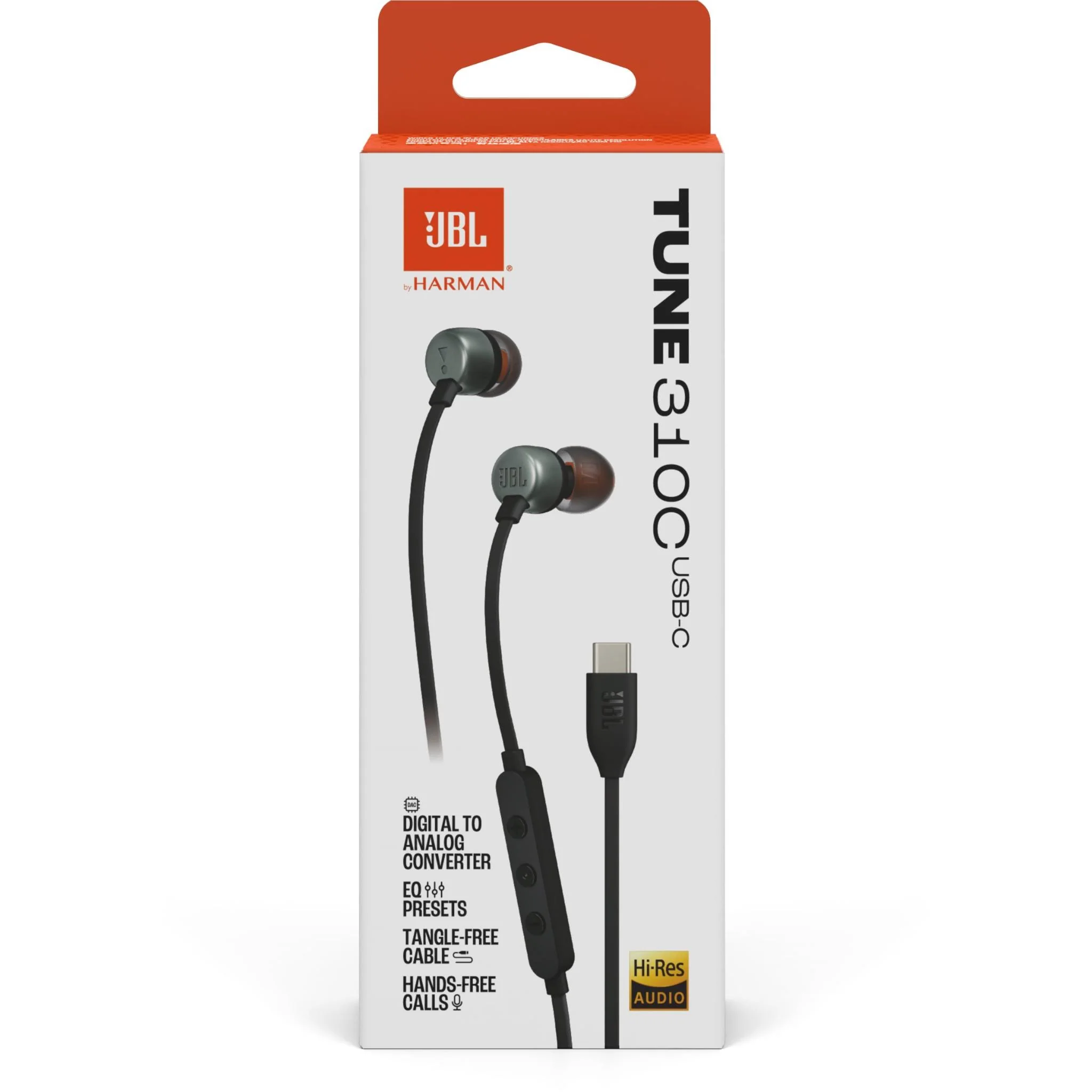 JBL Tune 310C USB-C Wired In-ear Headphones (Black) - Image 13
