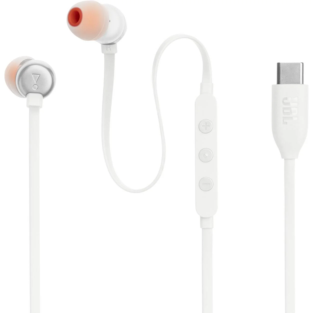 JBL Tune 310C USB-C Wired In-ear Headphones (White) - Image 10