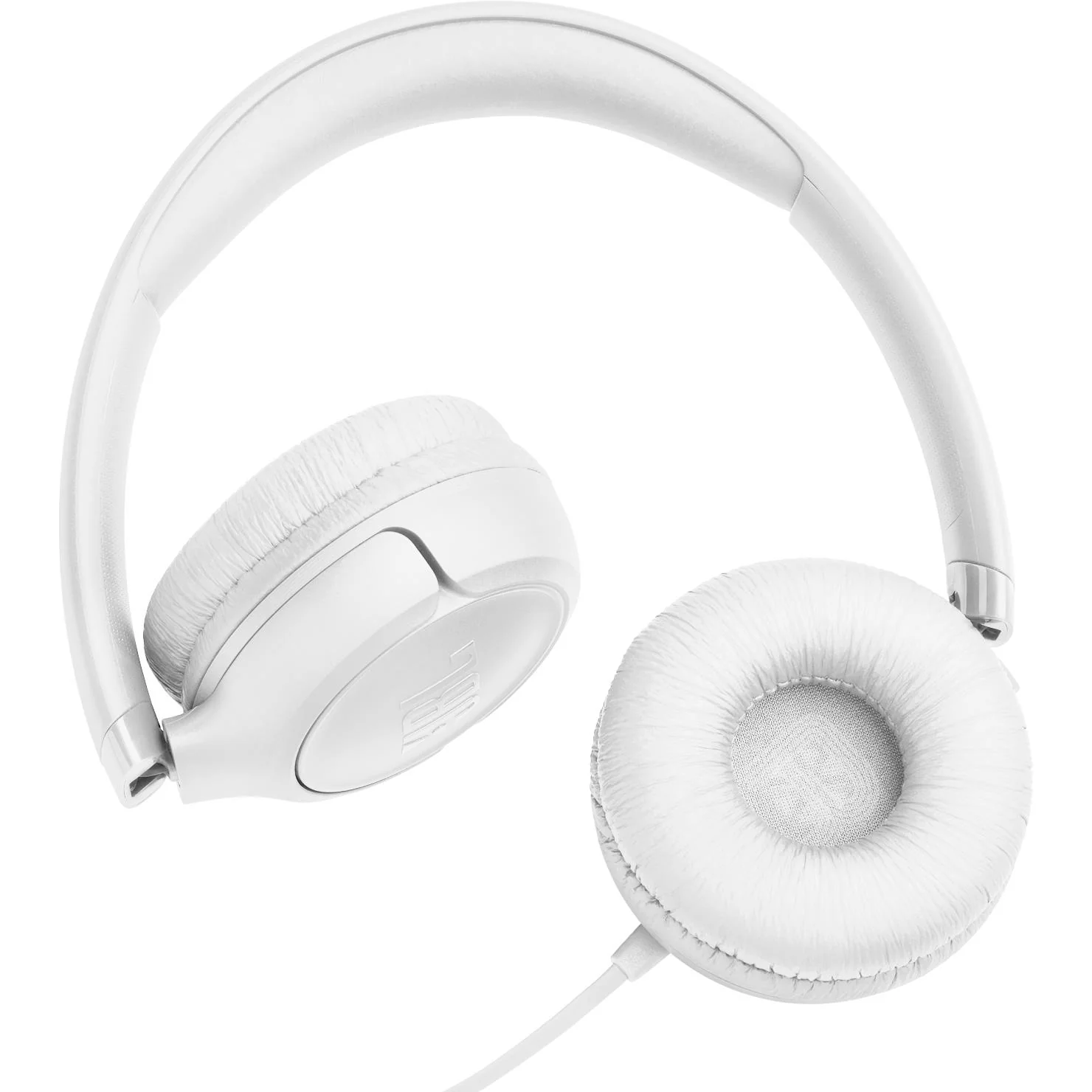 JBL Tune 530 Wired On-ear Headphones (White) [3.5mm] - Image 7