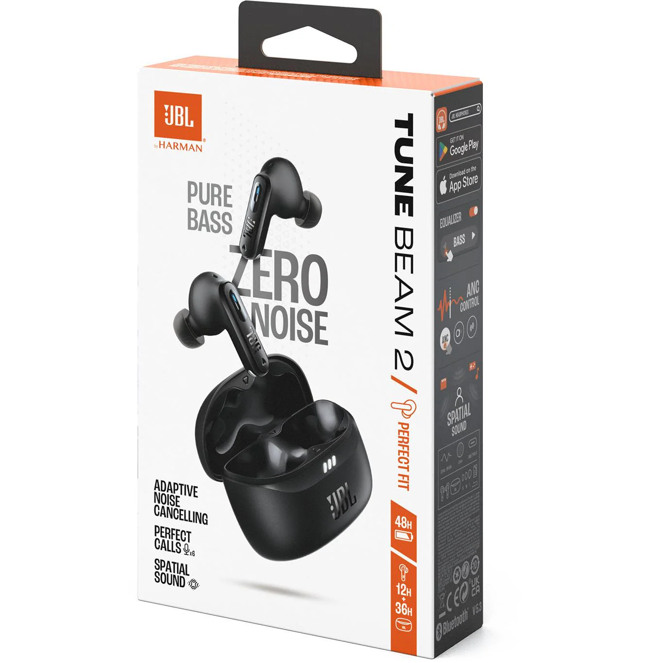 JBL Tune Beam 2 True Wireless Noise Cancelling Earbuds (Black) - Image 8