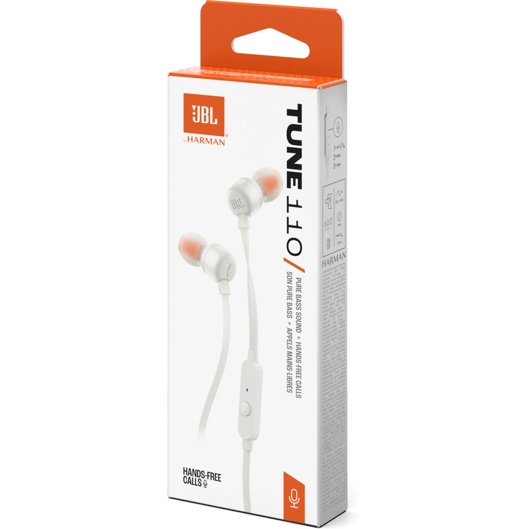 JBL Tune110 In-ear Headphones (White) - Image 9