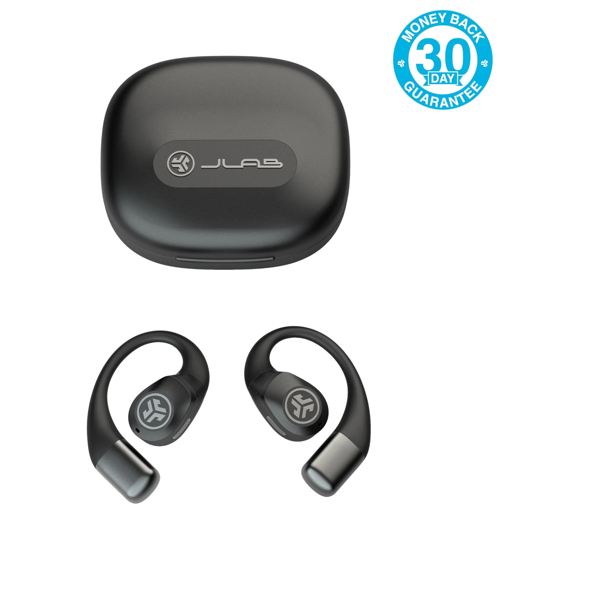 JLab Epic Open Sport True Wireless Earbuds (Black) - Image 2