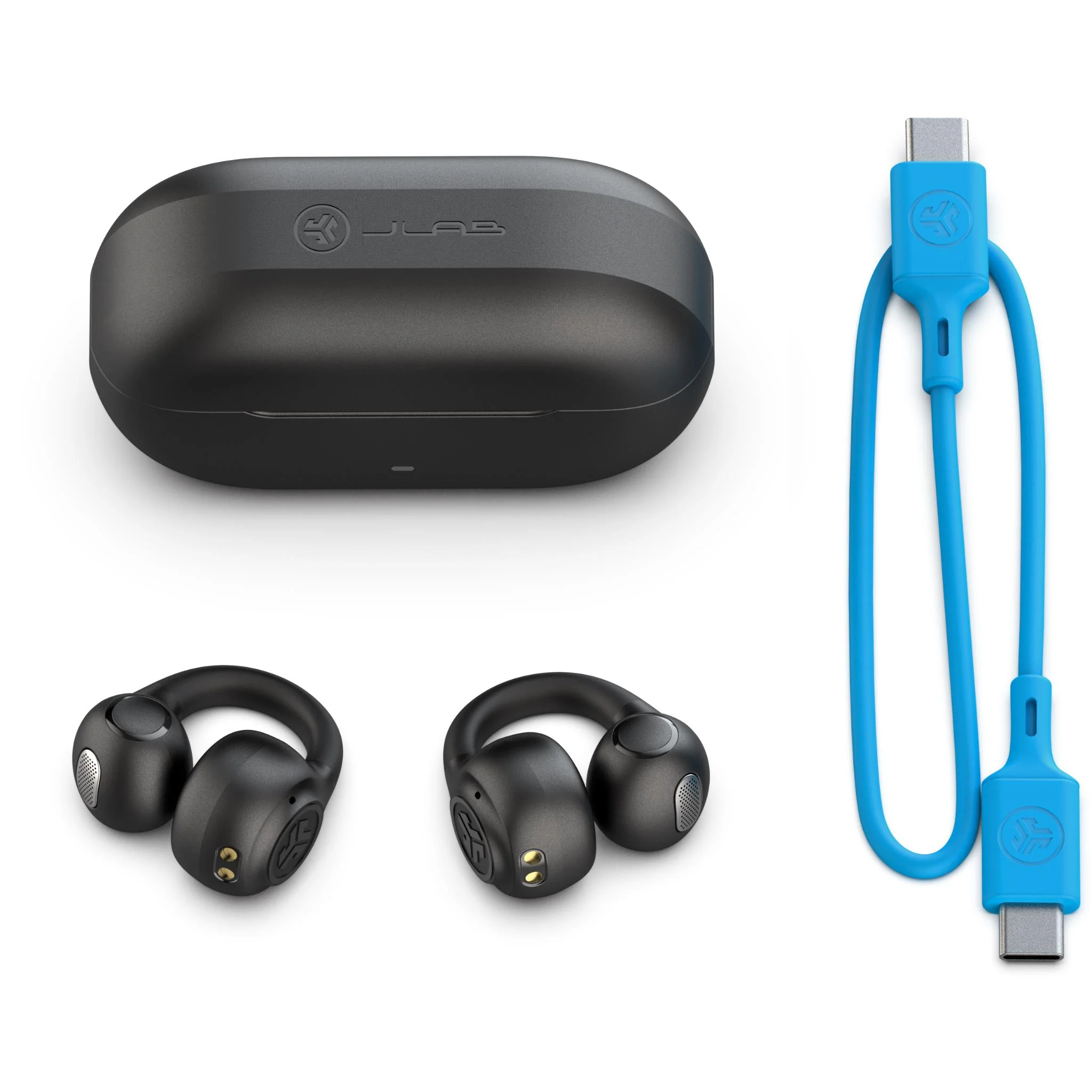 JLab Flex Open Wireless Earbuds (Black) - Image 3