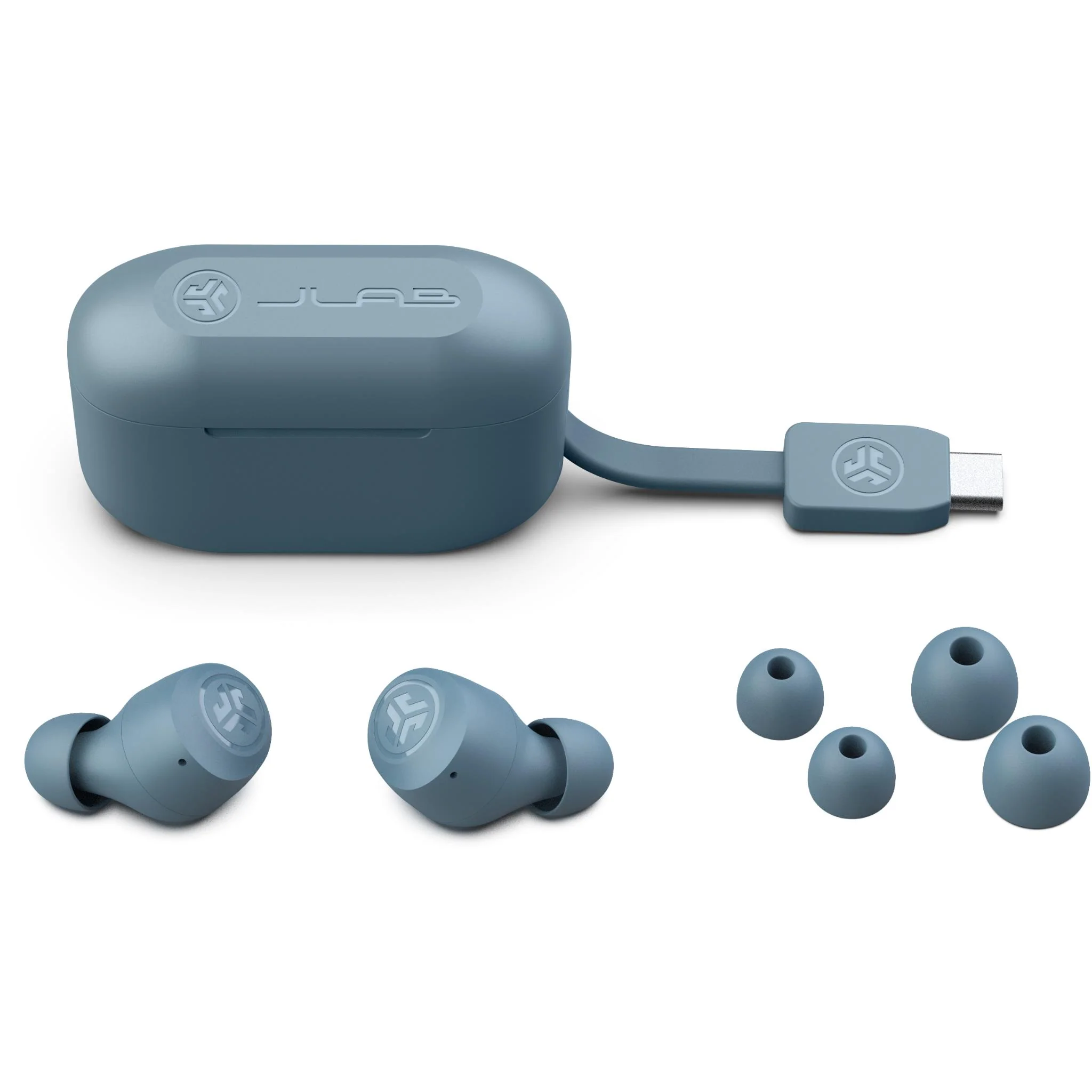 JLab GO Pop+ True Wireless In-Ear Headphones (Slate) - Image 5