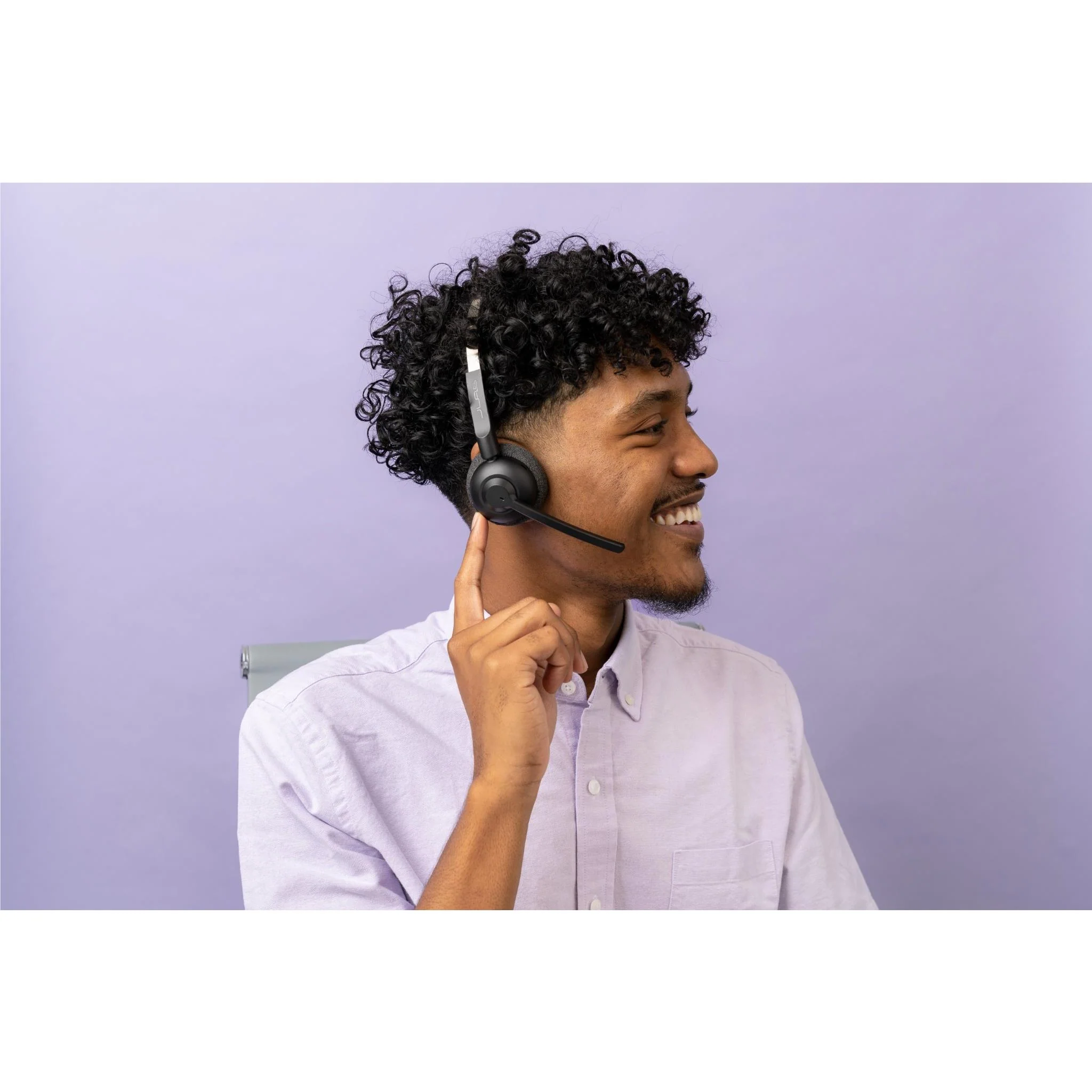 JLab GO Work Pop Wireless On-Ear Headset (Black) - Image 9